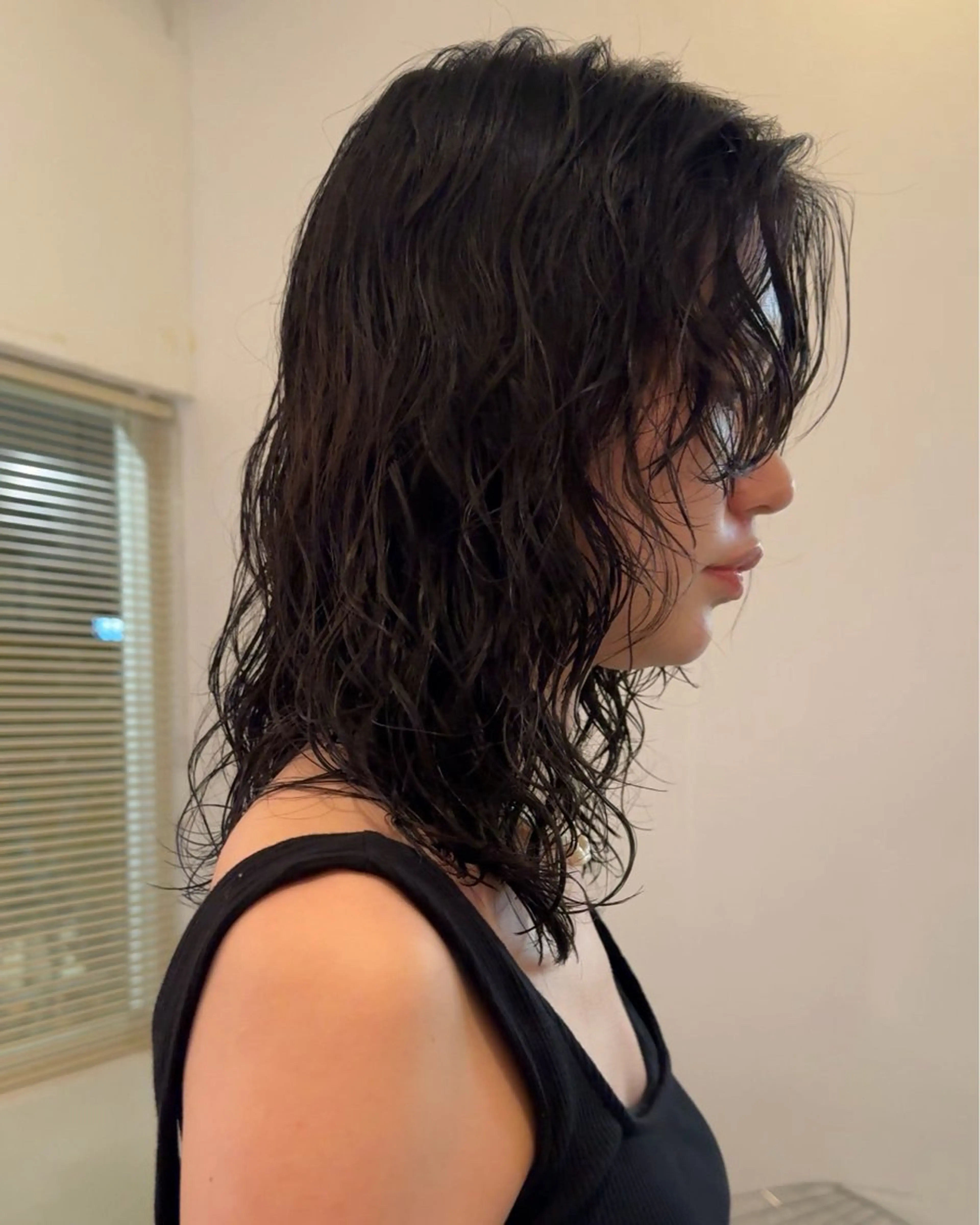 ミディアム ミディアムパーマ HITOMI 福岡パーマのヘアスタイル