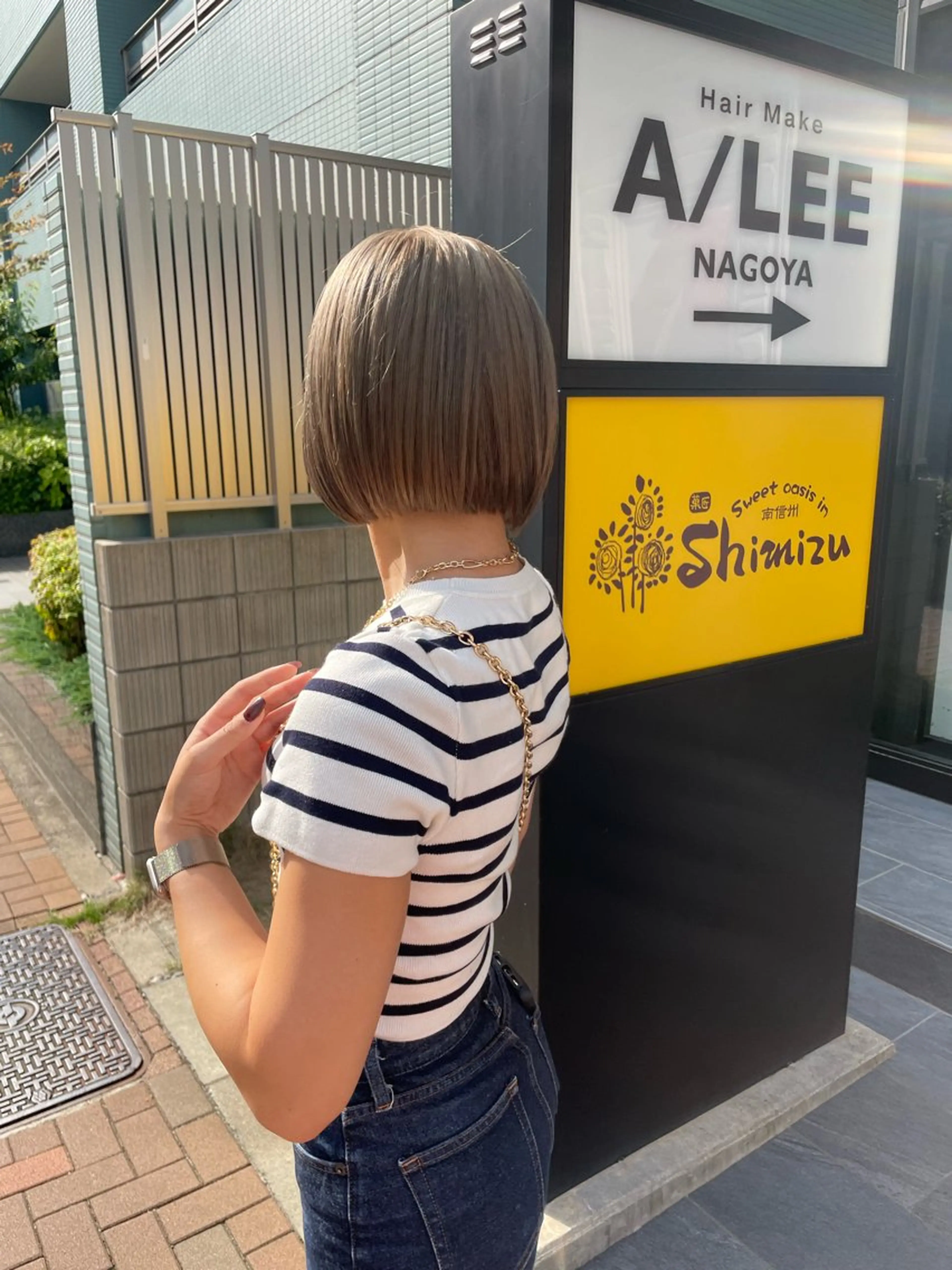 ショート ボブ カット ヘアカラー A/LEE所属・久保田 千尋のヘアスタイル