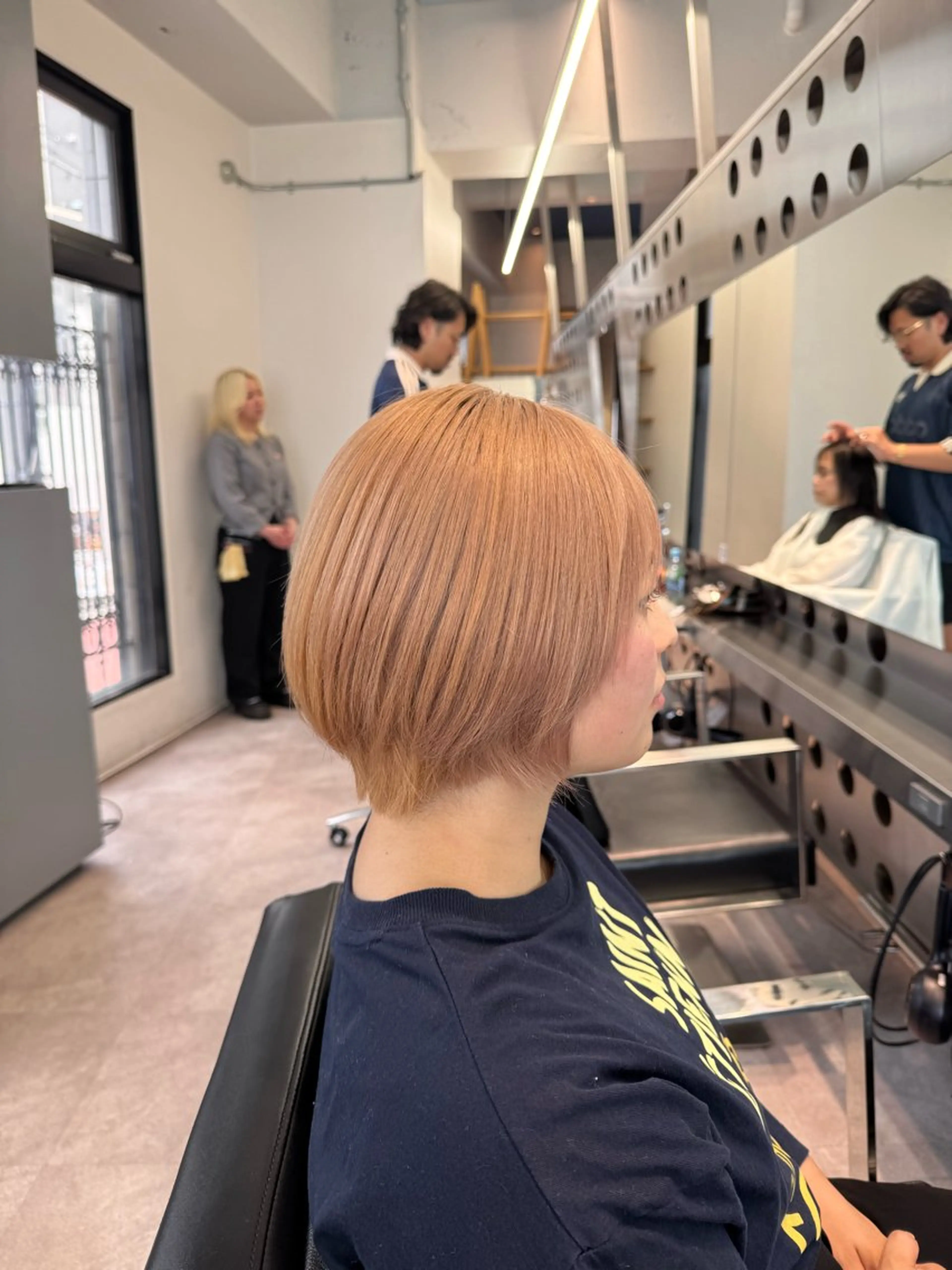 カラー ベージュカラー ブリーチ ピンクカラー ヘアカラー 北村 岳久翔のヘアスタイル