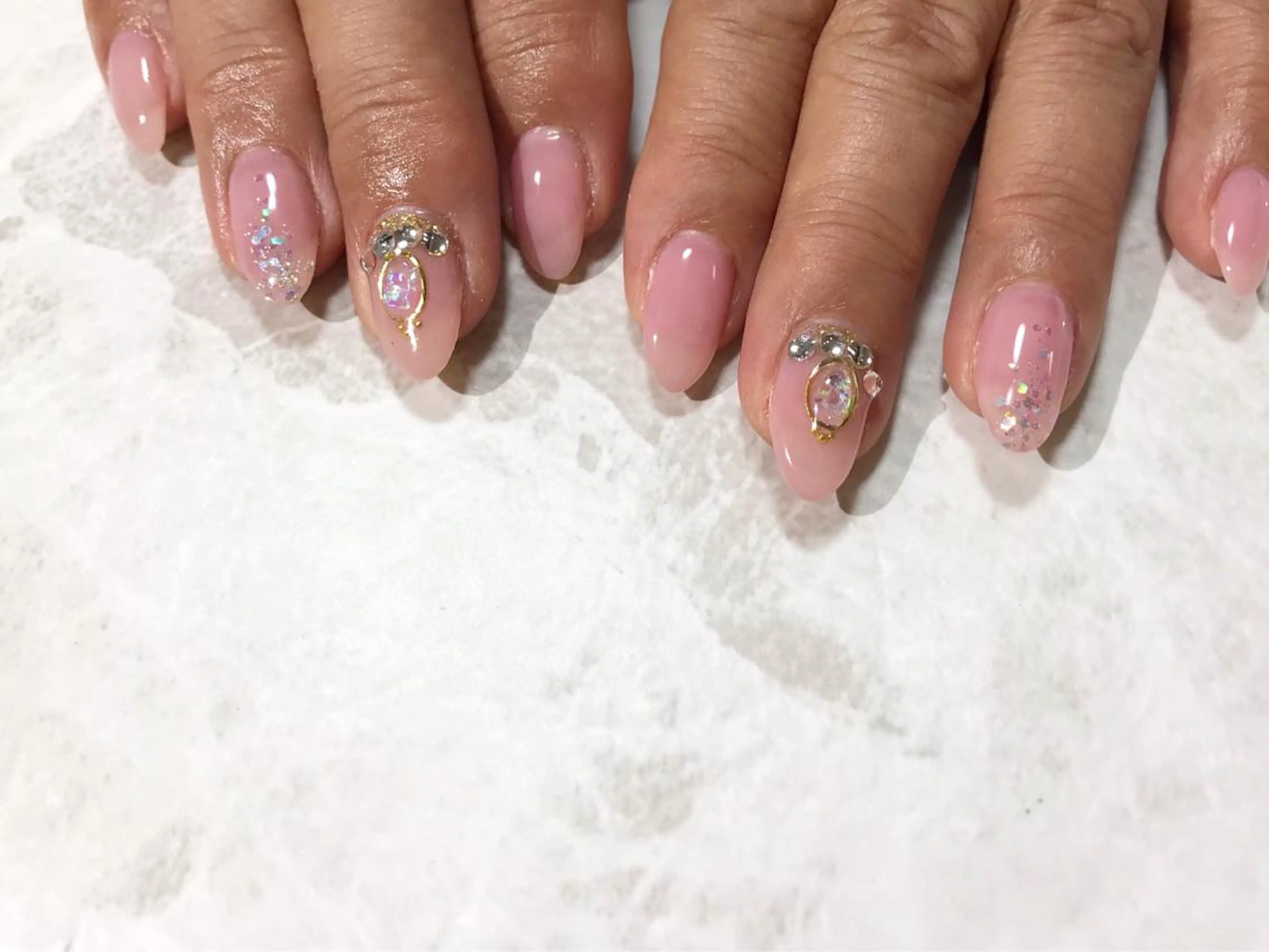 ネイル フットネイル ニュアンスネイル ピンク シンプルネイル 春ネイル nail fufla ♡yamane♡のネイルデザイン