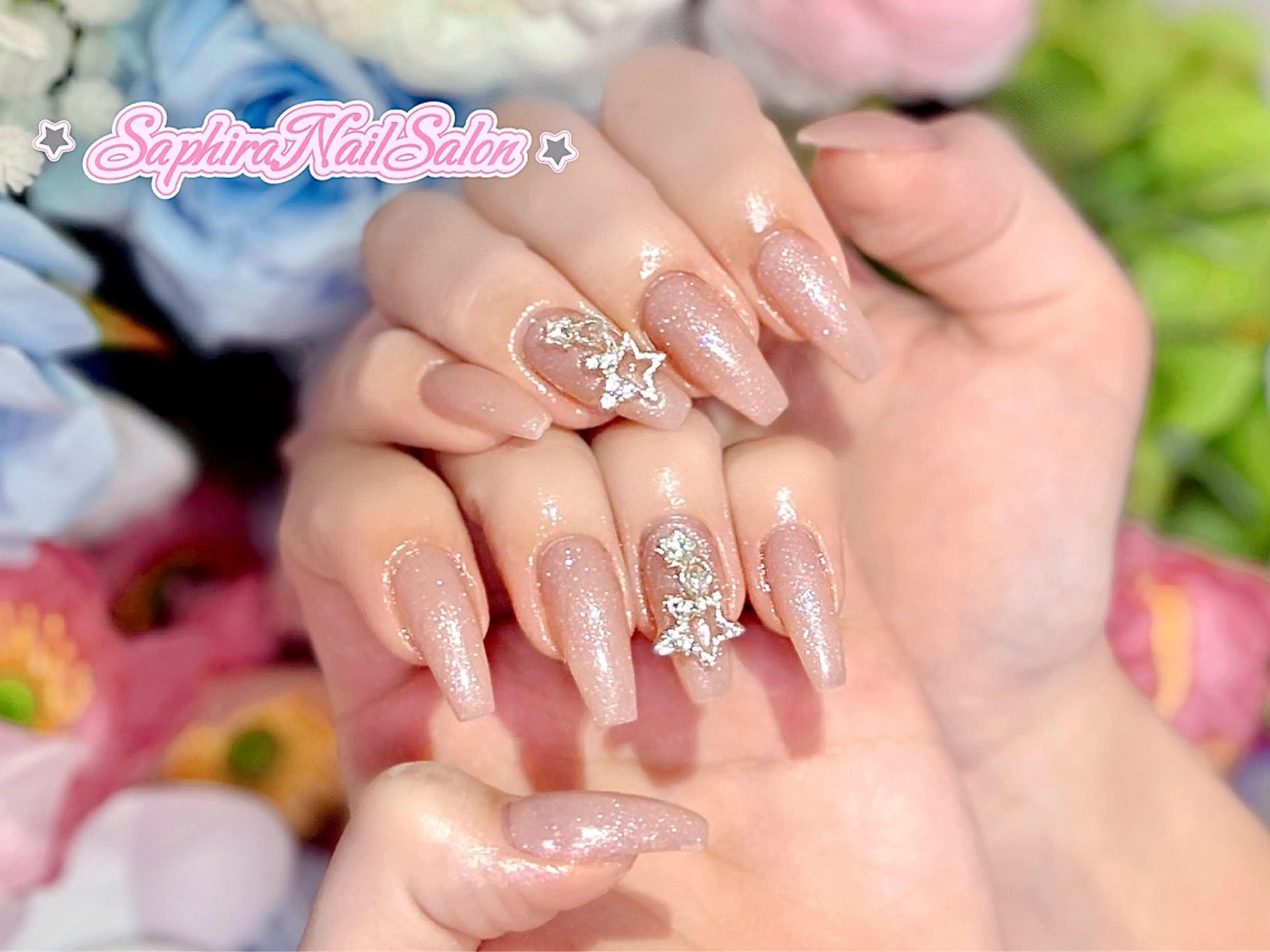 カラー ハンドネイル Saphiraネイル サロン錦糸町のネイルデザイン