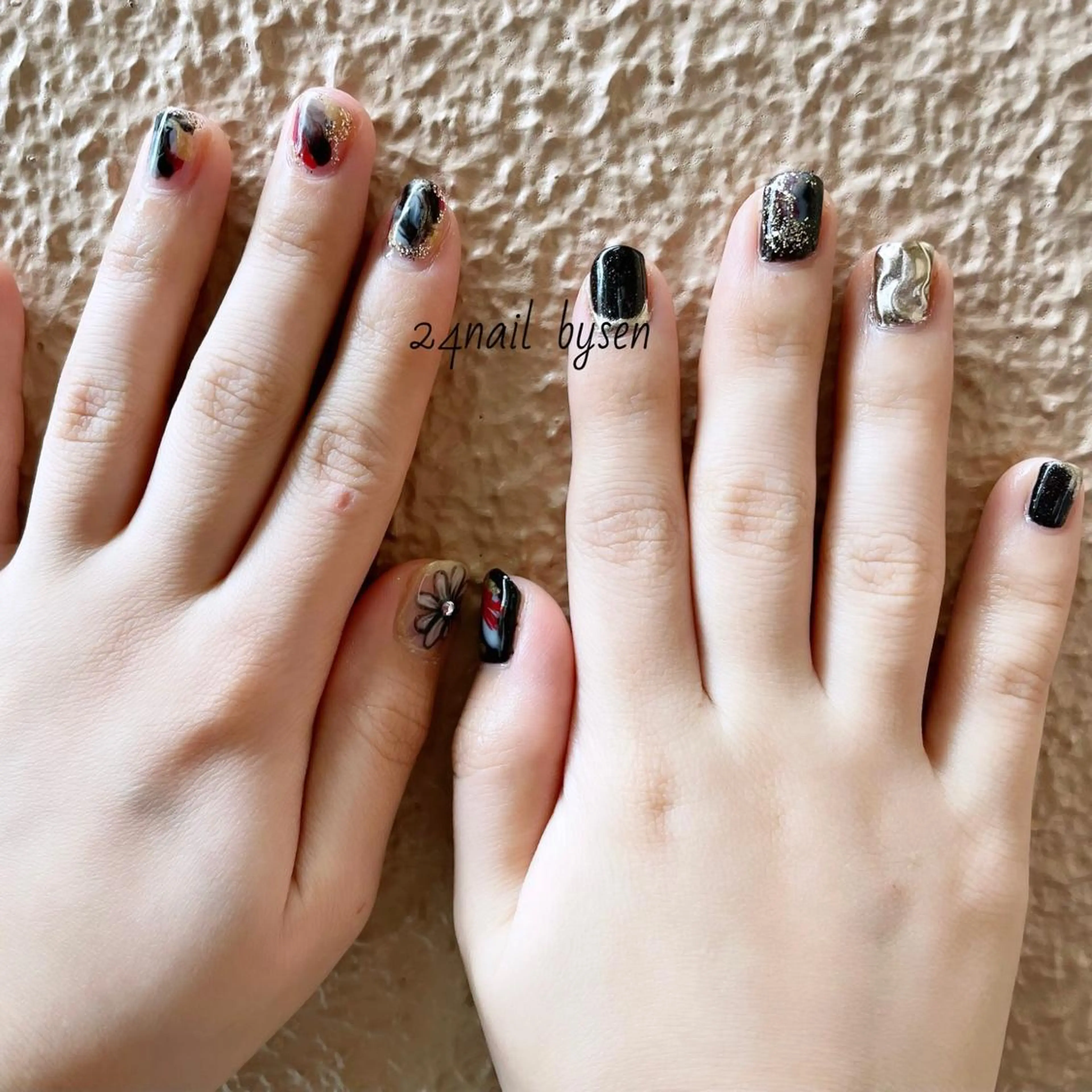 ネイル 成人式 ジェルネイル Atelier by 24nail/Ayaのネイルデザイン