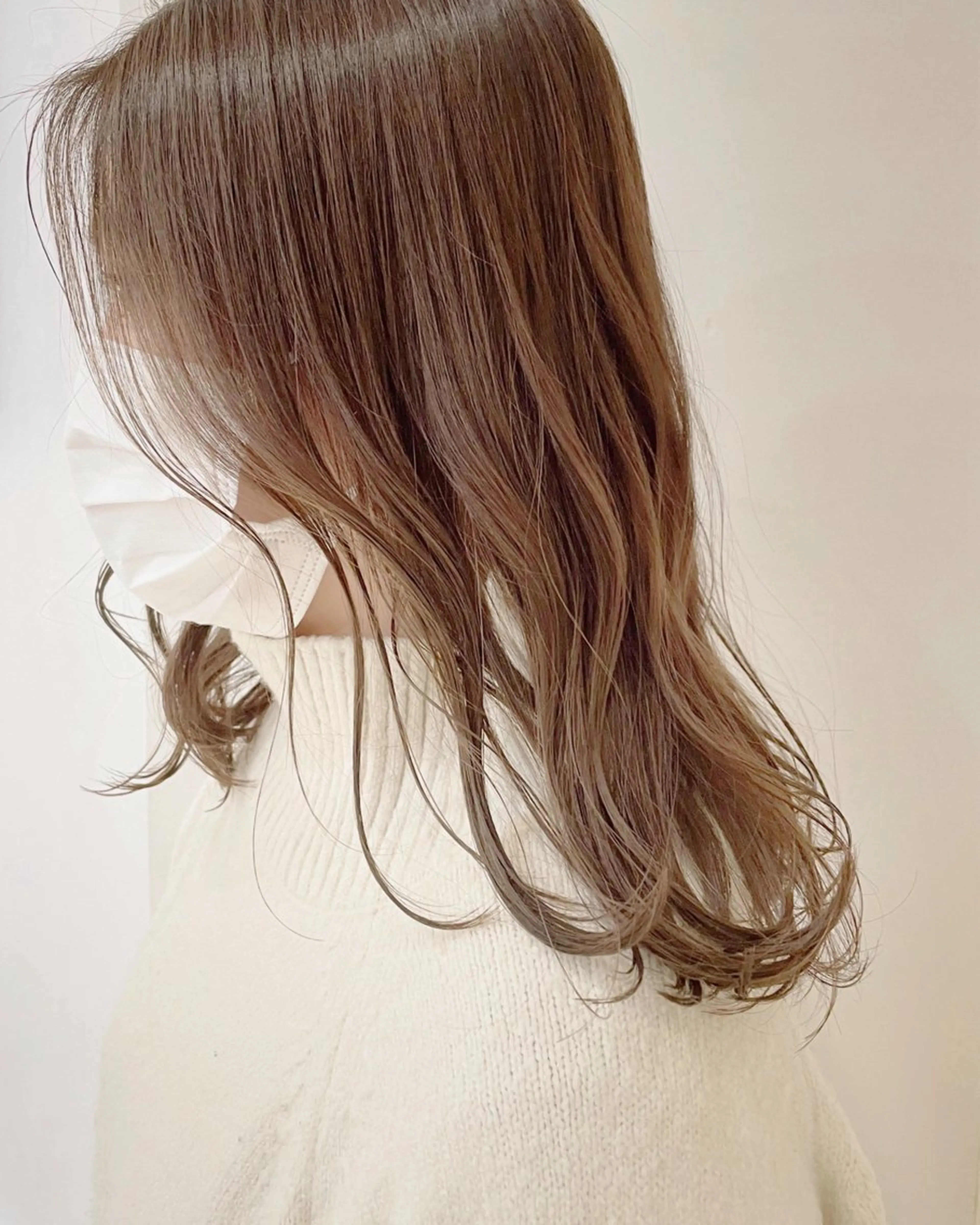 セミロング カラー ヘアアレンジ ベージュカラー ブリーチ ブリーチなしカラー marika/ボブ /透明感カラーのヘアスタイル