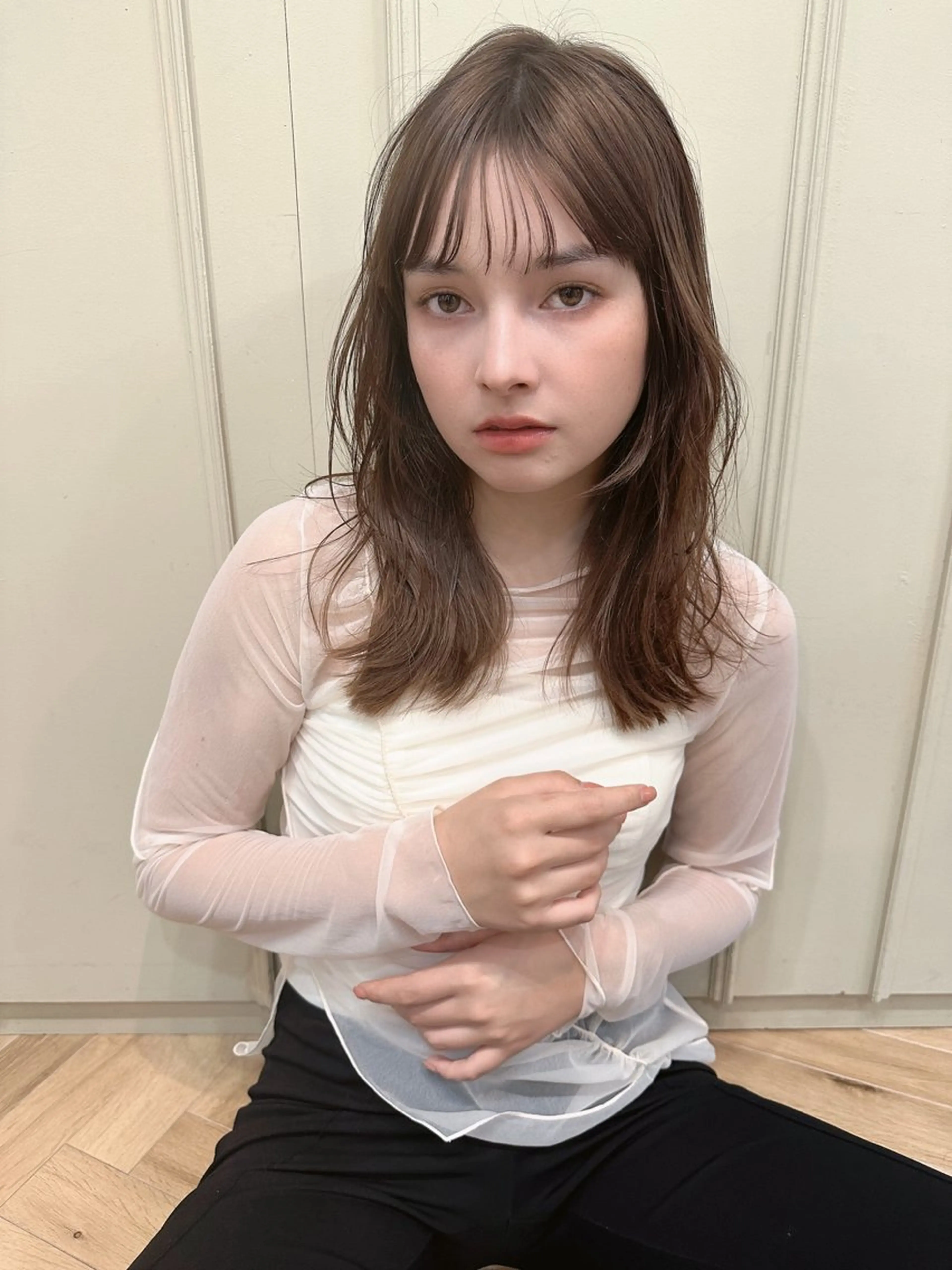 セミロング カラー カットモデル 🪄MAO🪄のヘアスタイル