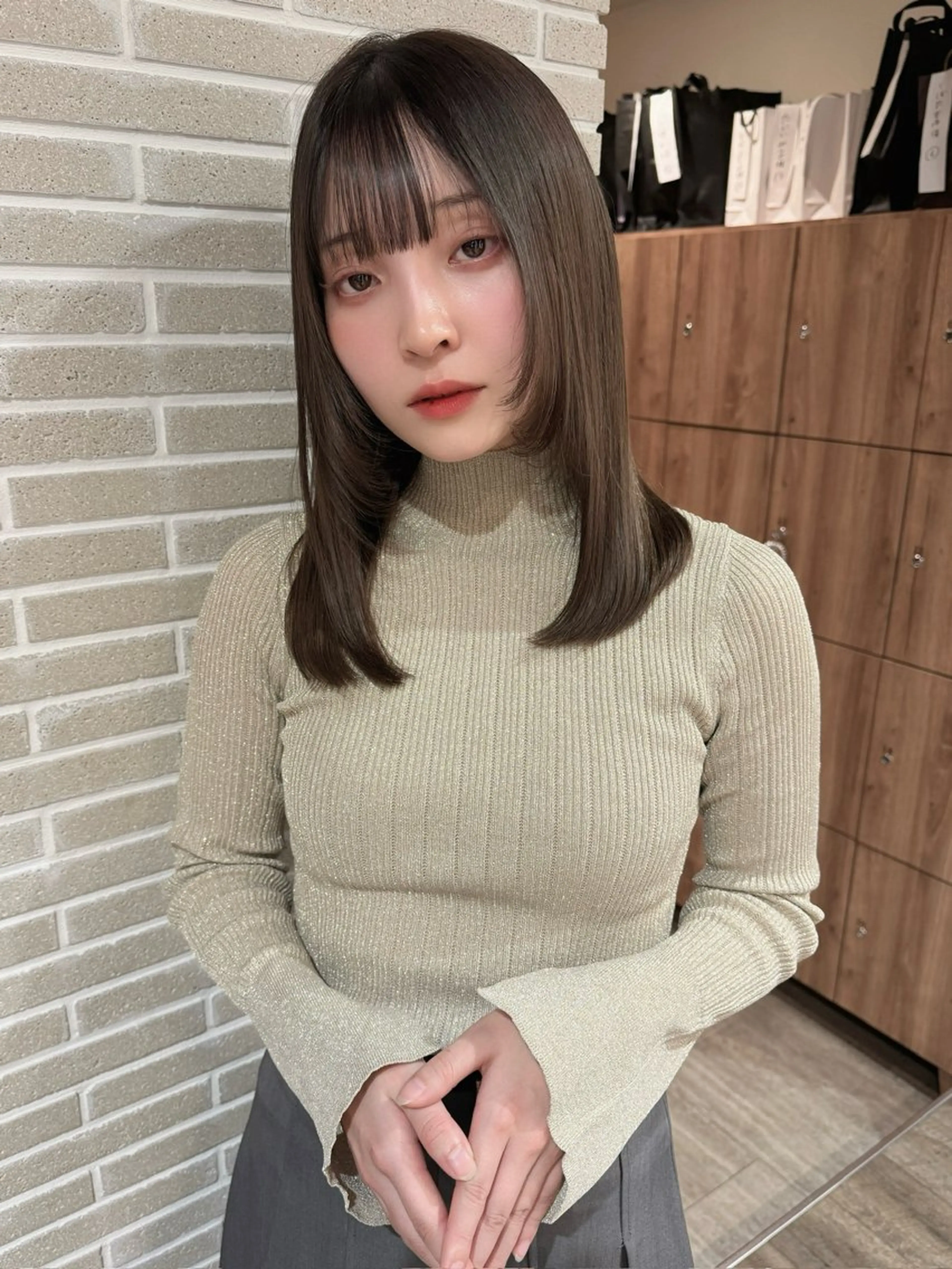 セミロング トリートメント ボブレイヤー／ 今城愛友花のヘアスタイル