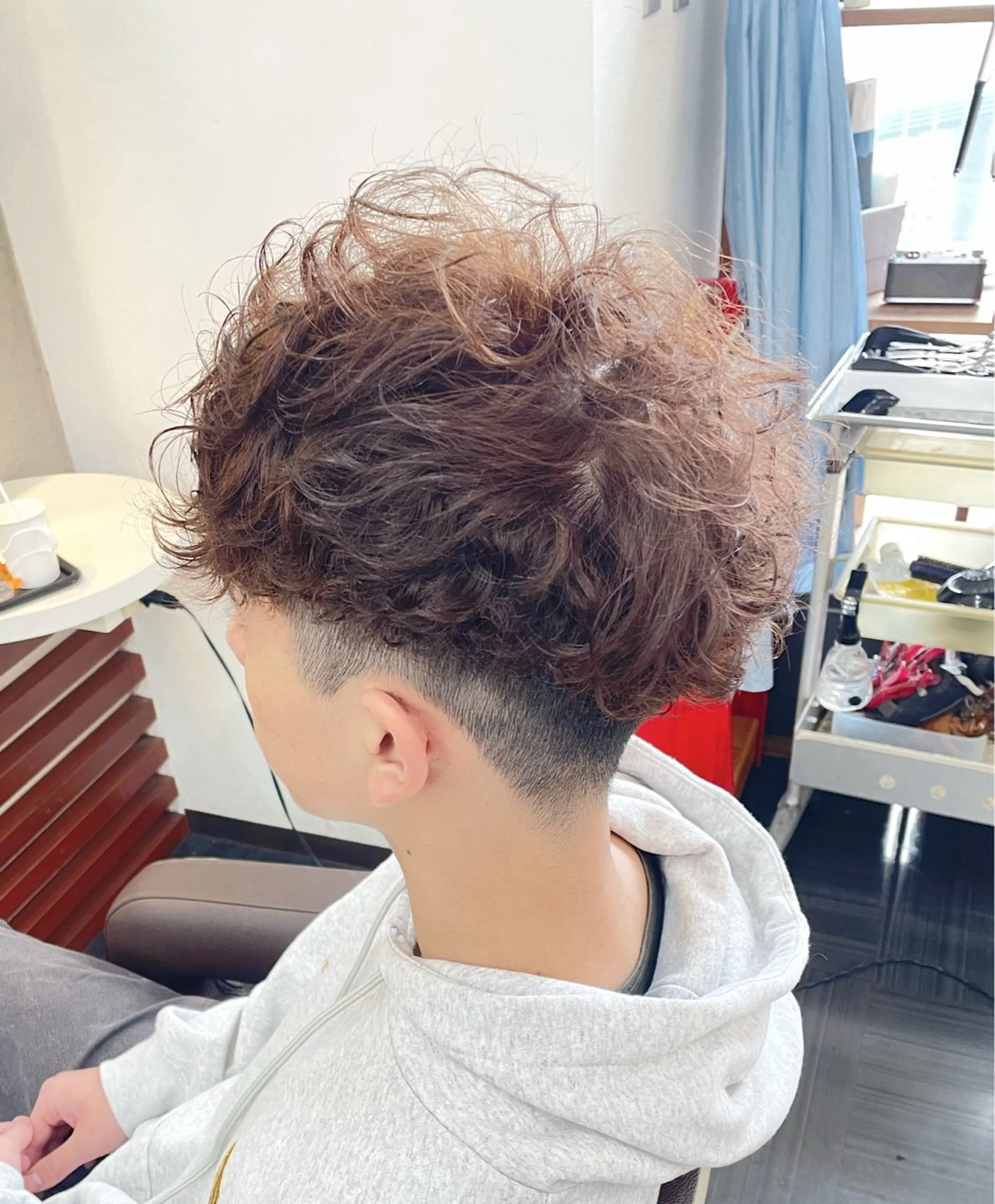カラー パーマ 市妙 瑠基のヘアスタイル