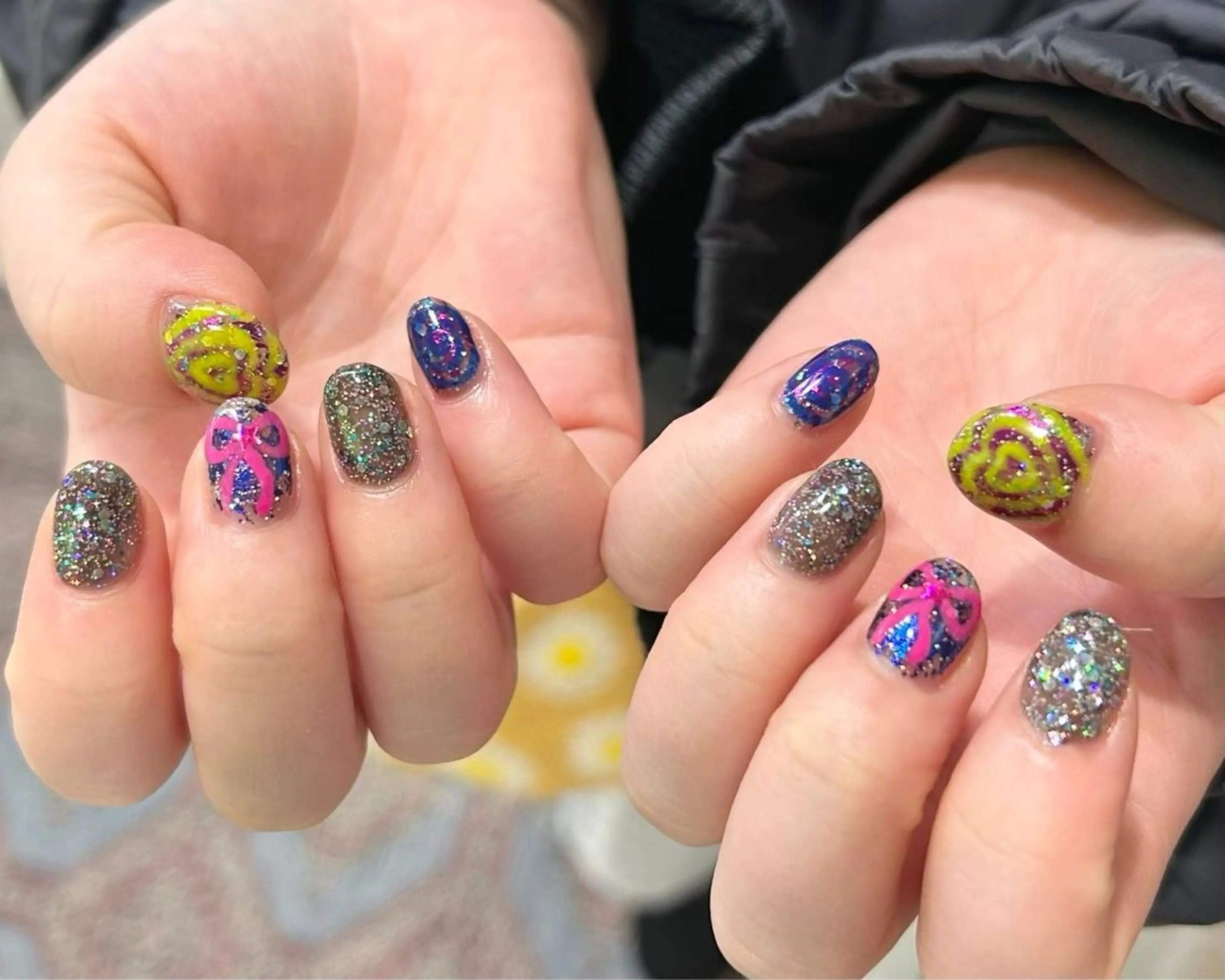 ネイル ハンドネイル 0203ムニムサン 💙Harukaのネイルデザイン