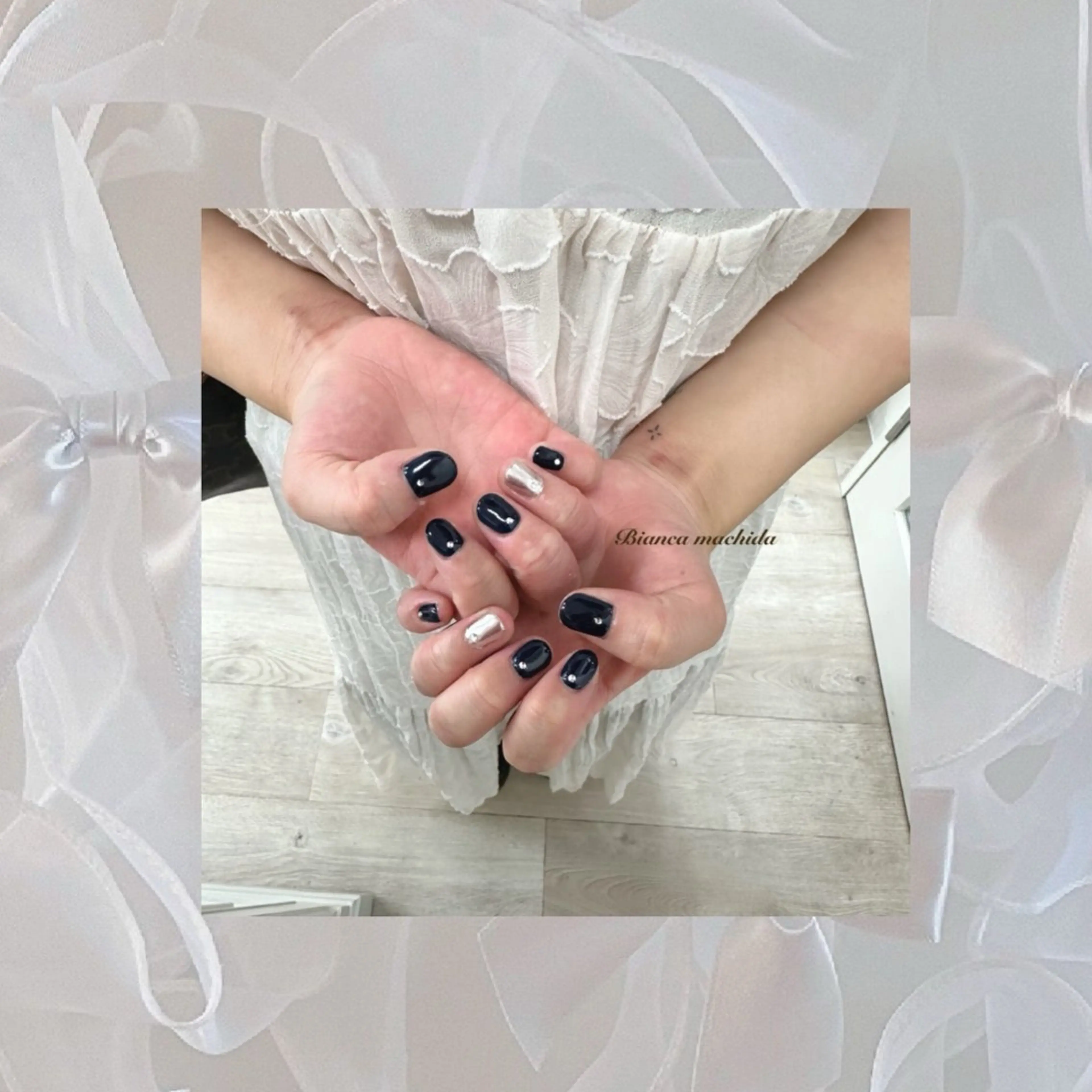 ネイル BIANCA 🖤 NISHIMURAのネイルデザイン