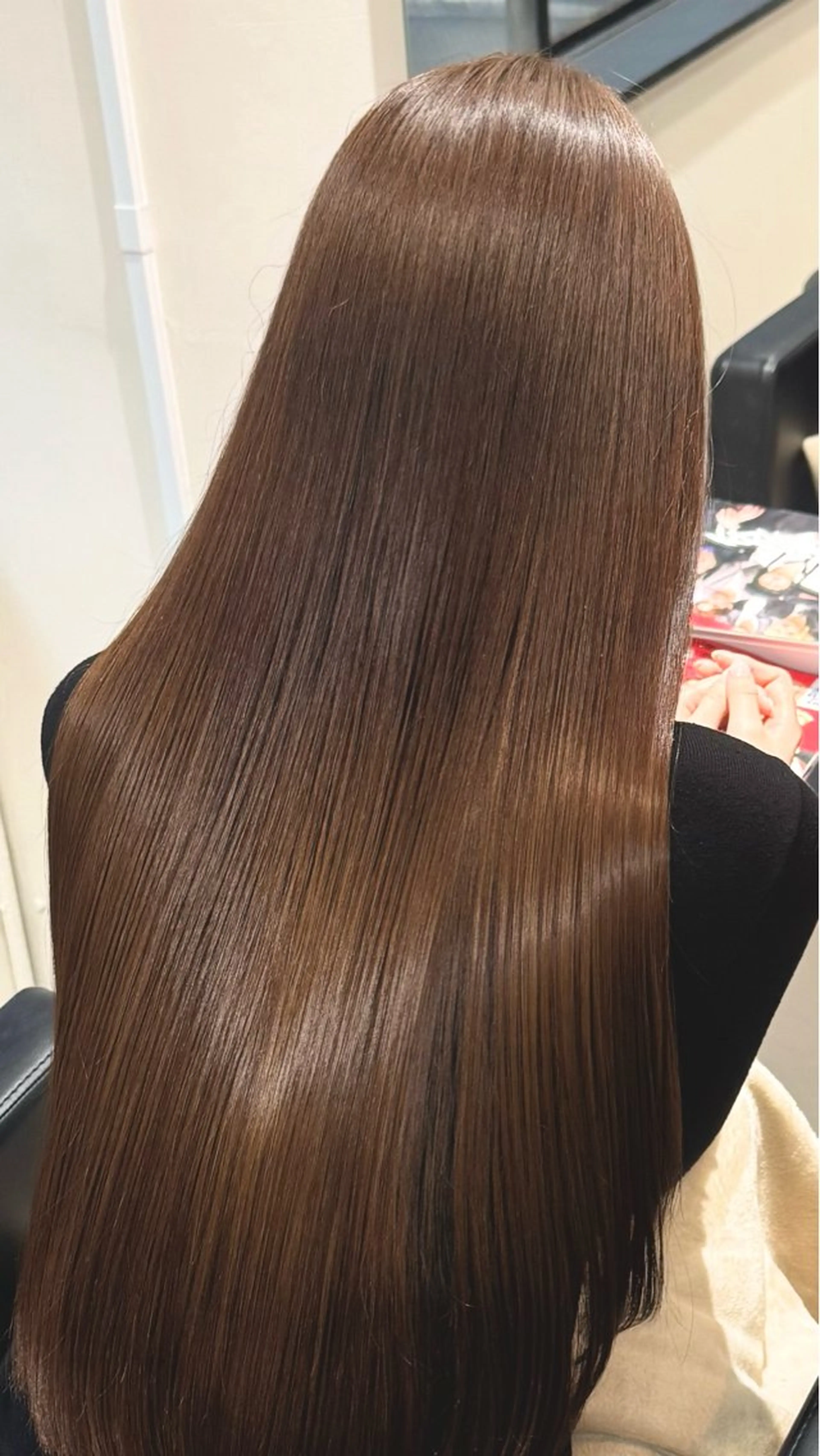 ロング カラー 髪質改善 カット 縮毛矯正 トリートメント KINI 髪質改善＆艶髪のヘアスタイル