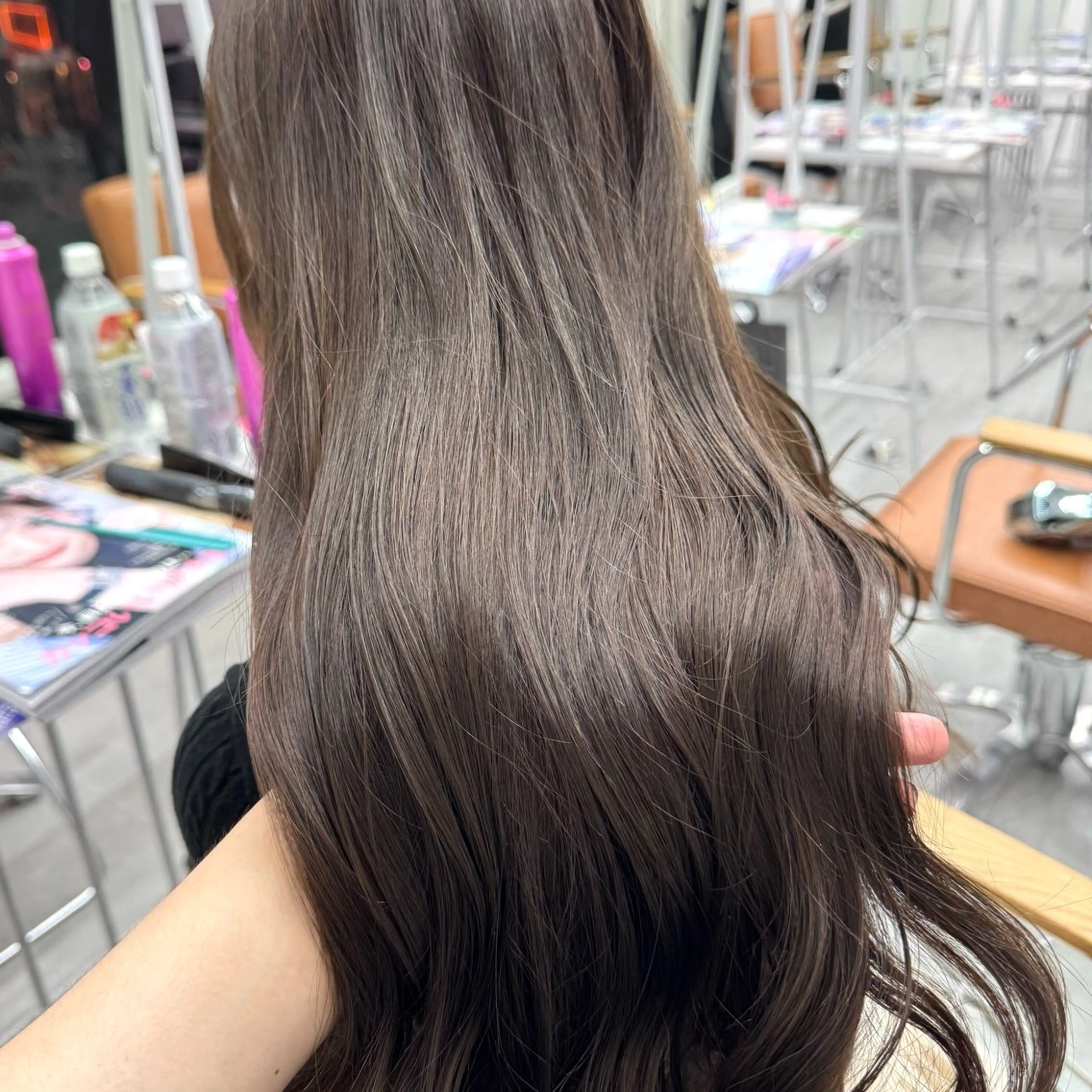 ロング カラー ヘアアレンジ ヘアカラー ブリーチなしカラー /新百合ヶ丘/安形翔のヘアスタイル