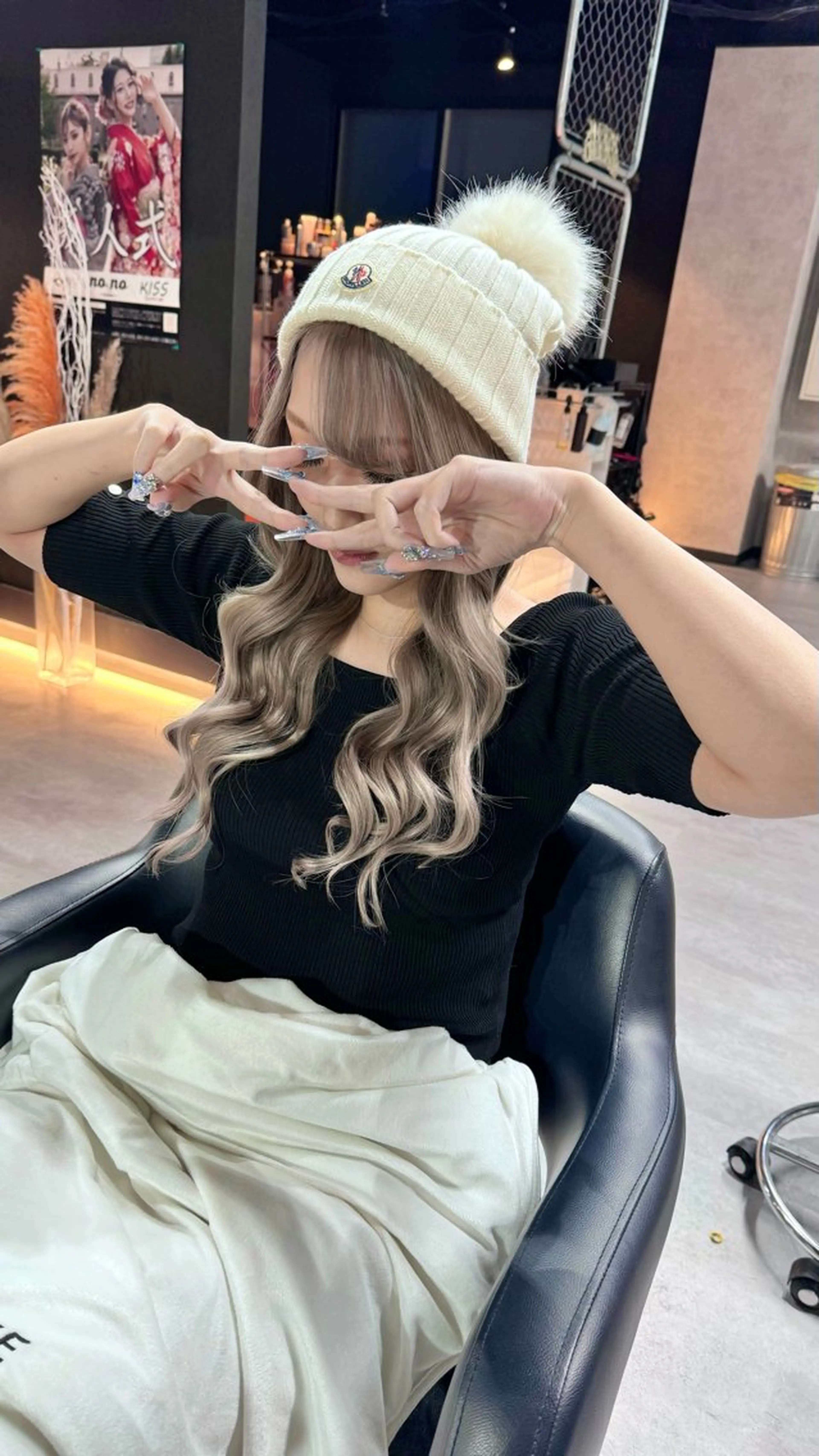 ロング カラー ダブルカラー エクステ B E C H I C O〔べち子〕のヘアスタイル