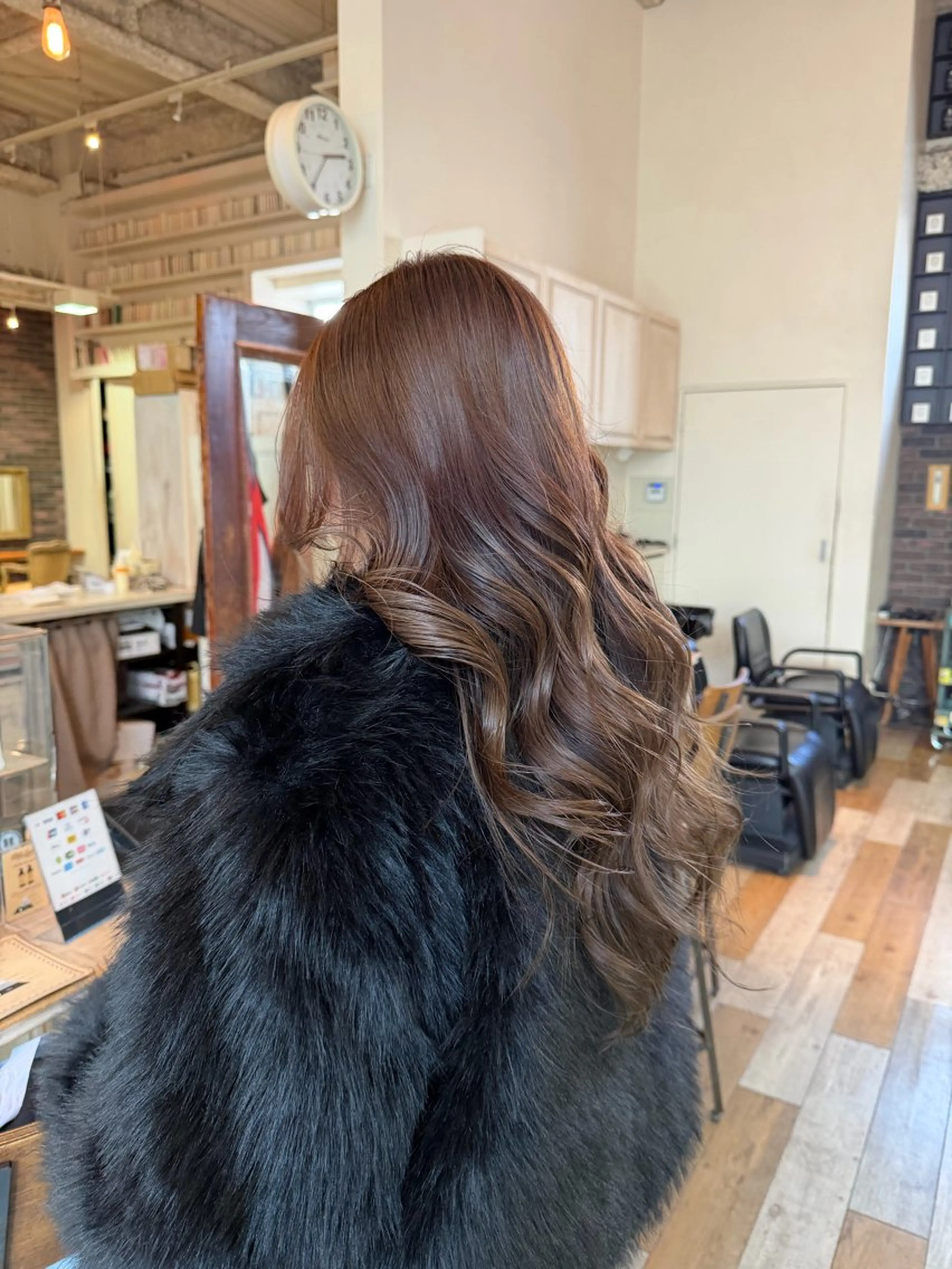 ロング ヘアカラー トリートメント 田中 蘭菜のヘアスタイル