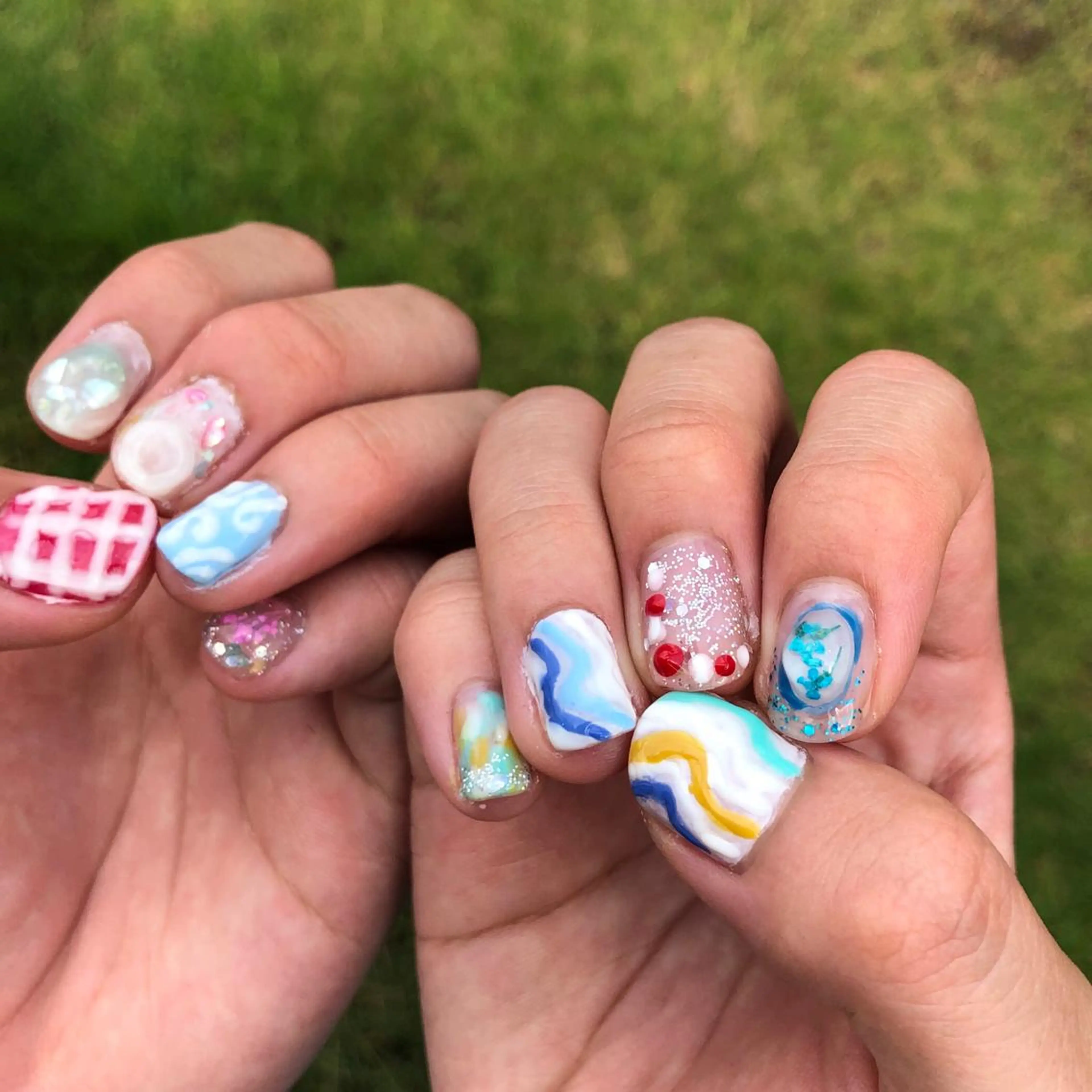 🌈人気🌈パラジェル フルアート💅の写真