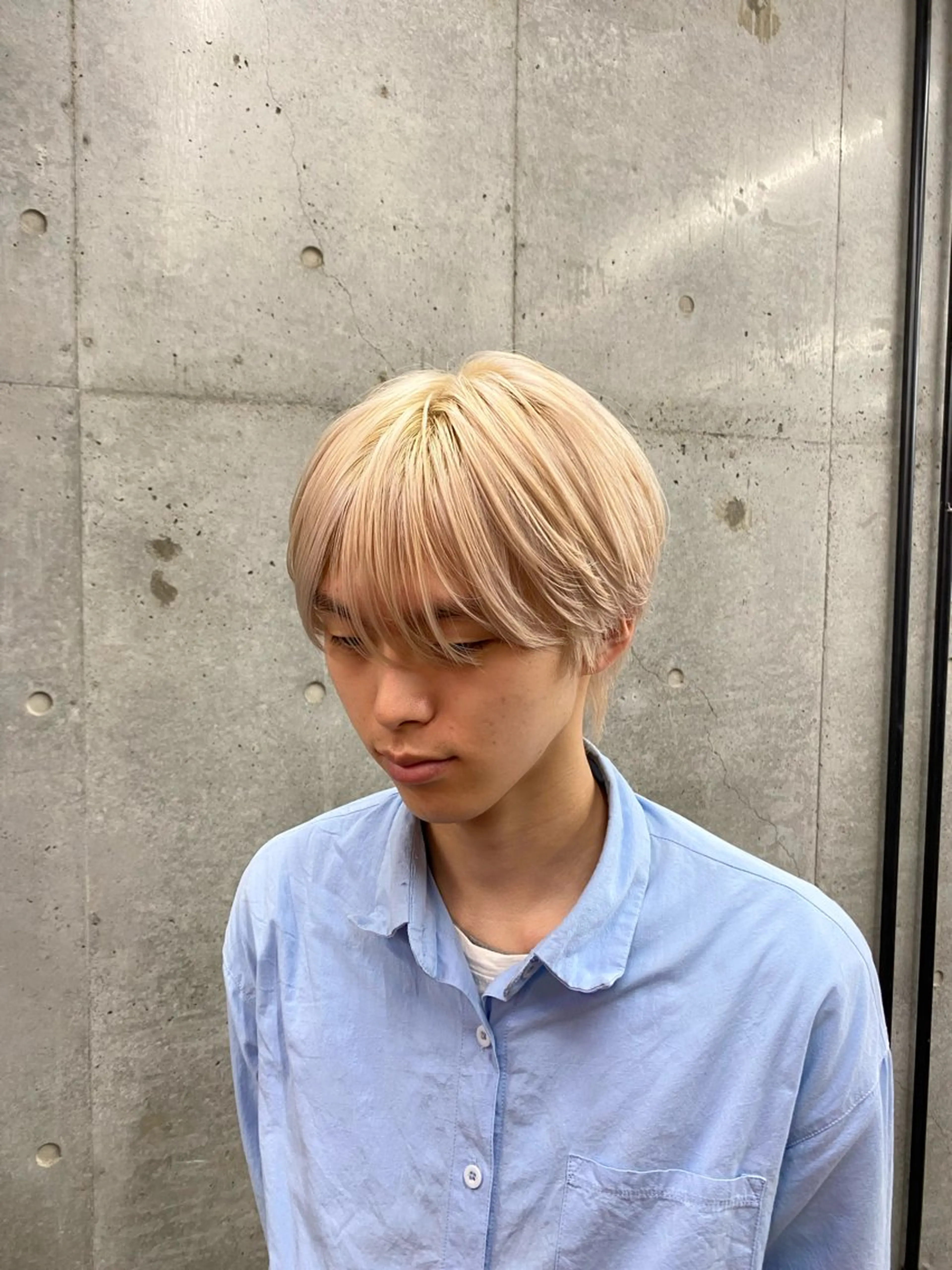 ショート カラー メンズ ヘアカラー ✨️艶ハイトーン特化 ✨️佐藤望のヘアスタイル