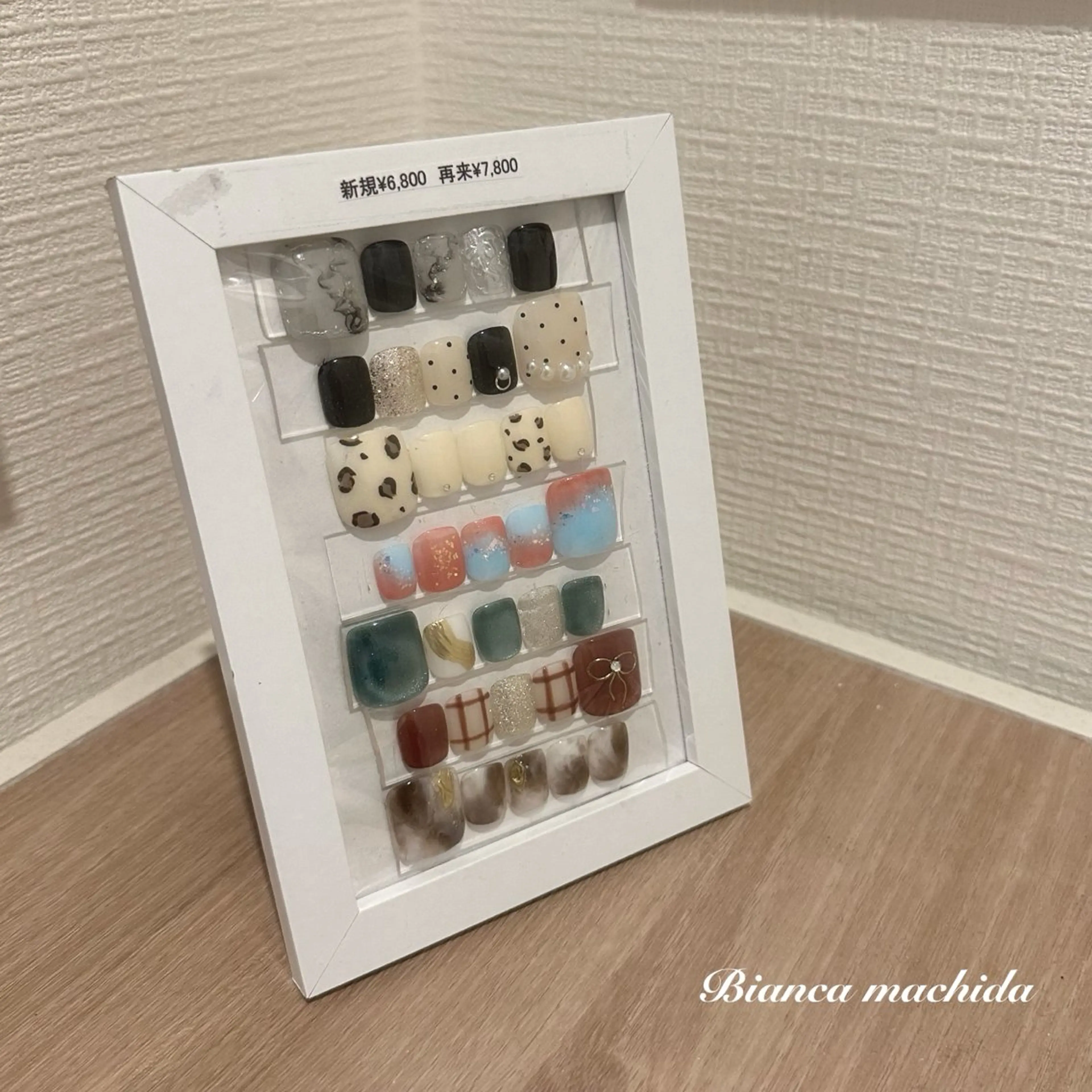 ネイル フットネイル フットネイル BIANCA 🖤 NISHIMURAのネイルデザイン