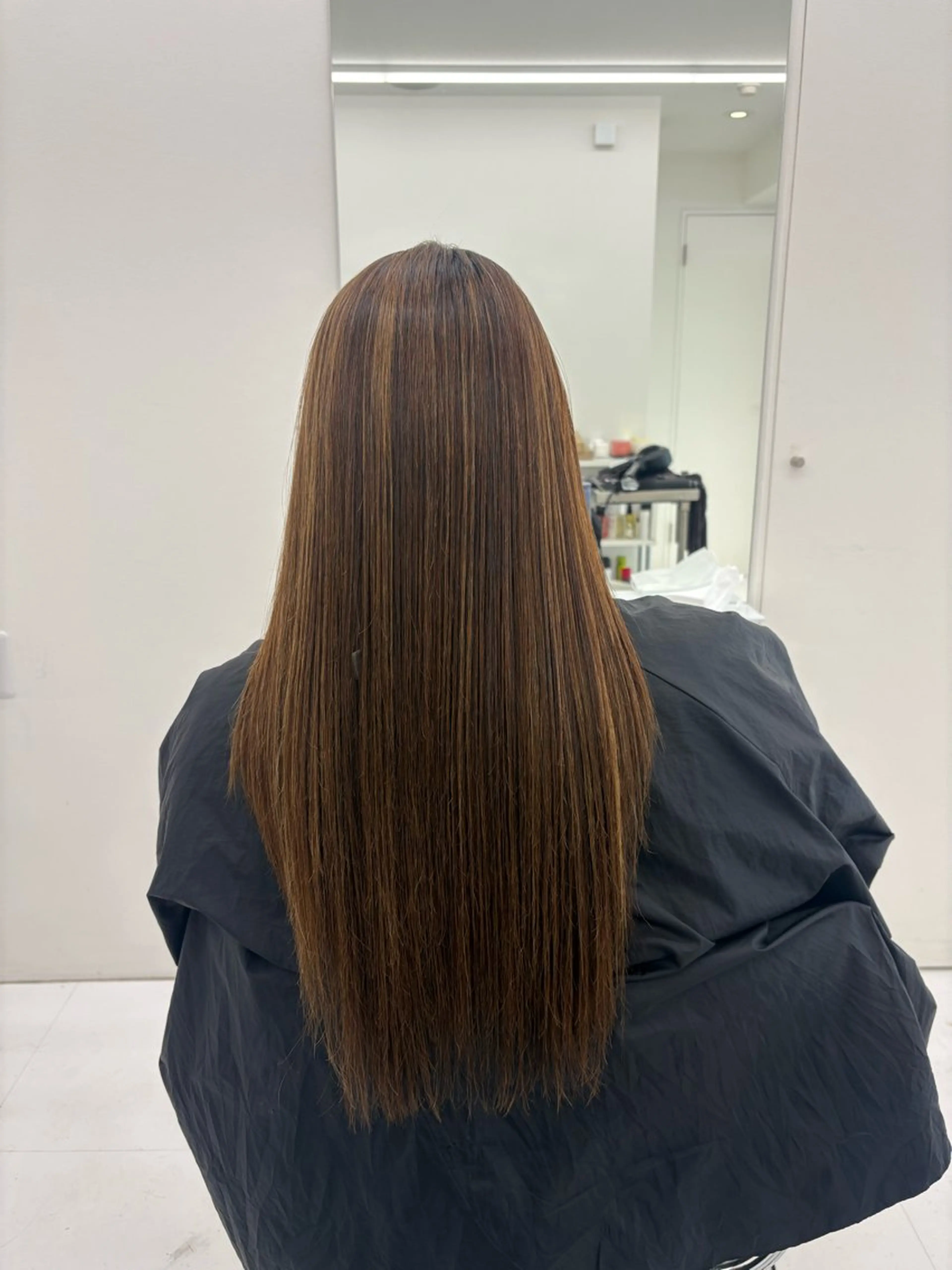 縮毛矯正+メンテナンスカット+トリートメント🫧(レディースのみ)の写真