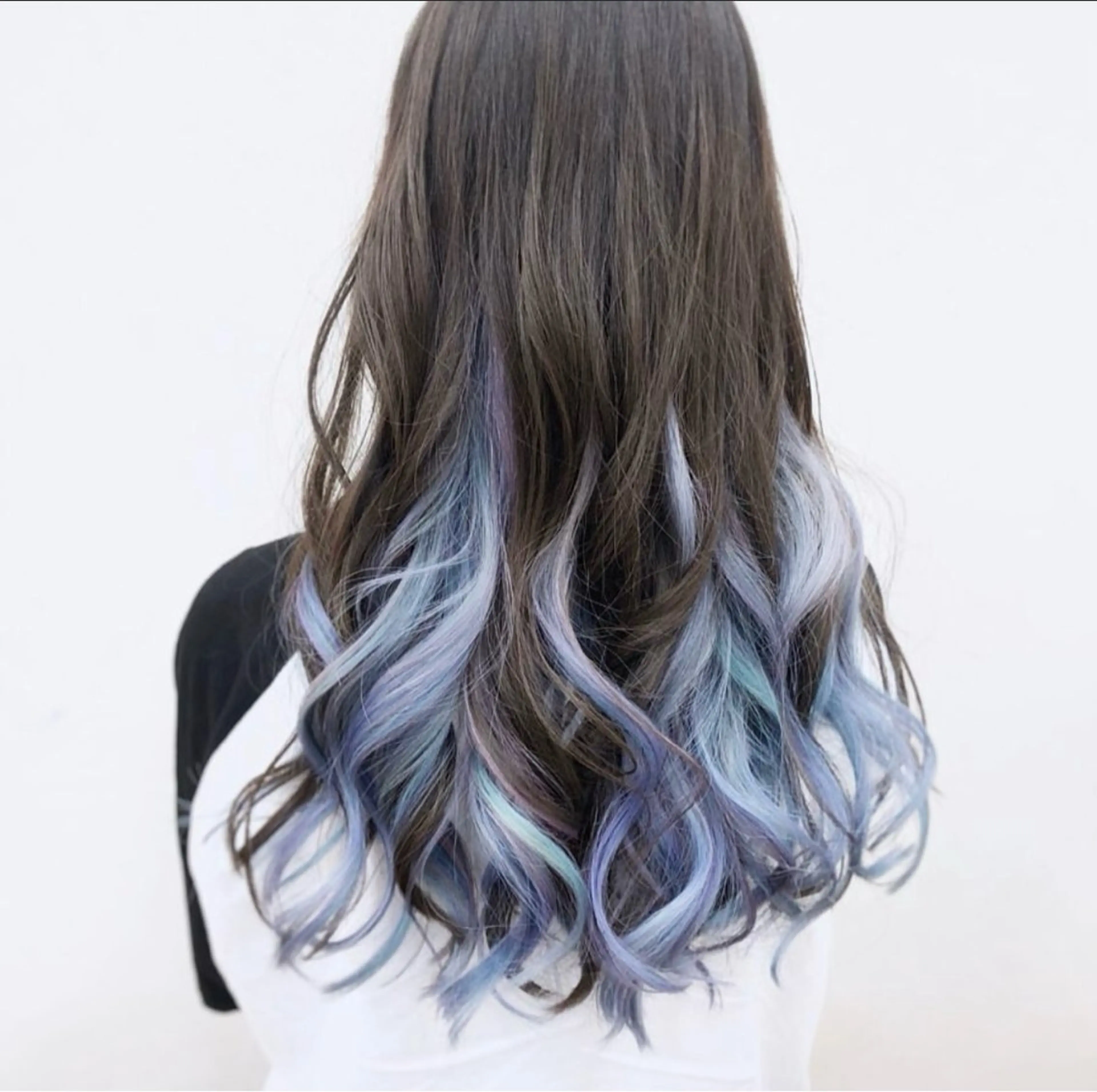 ロング カラー ブルーカラー インナーカラー ユニコーンカラー ナカジマ ナナのヘアスタイル