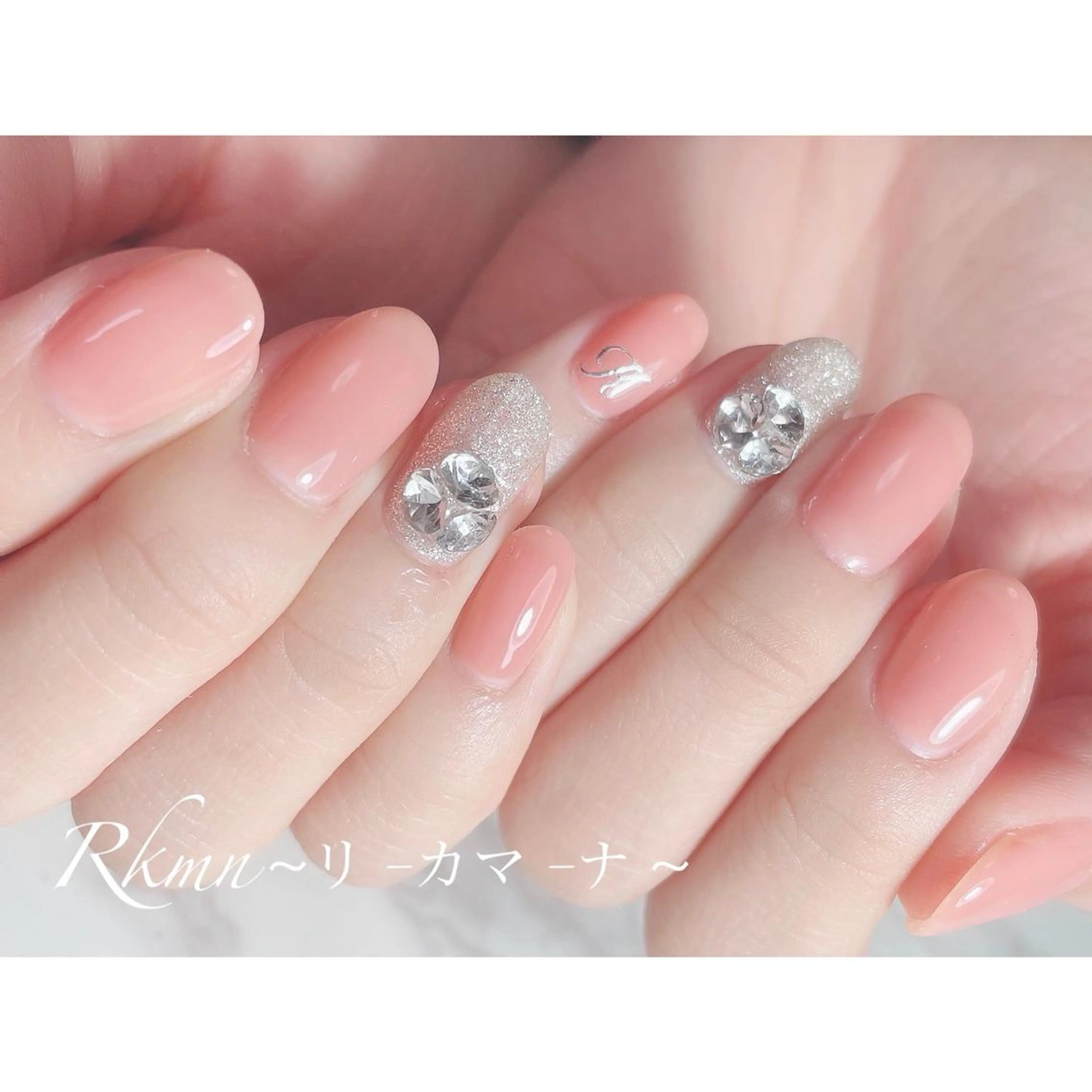 ネイル アートネイル フレンチネイル ジェルネイル グラデーション ピンク ハンドネイル フットネイル ハンドケア Rkmn ~リ-カマ-ナ~のネイルデザイン