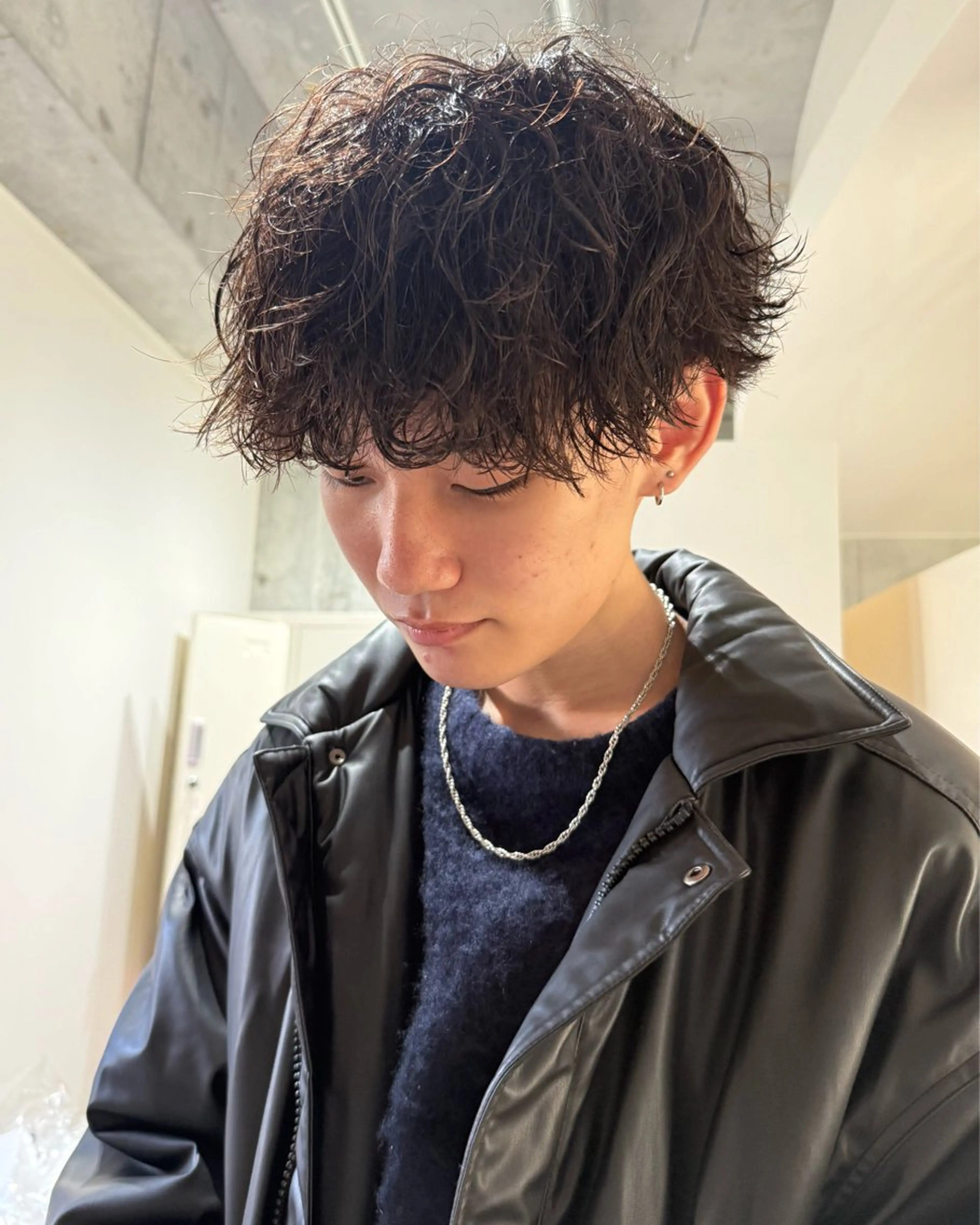 【平日限定】メンズカット＋波巻きパーマの写真