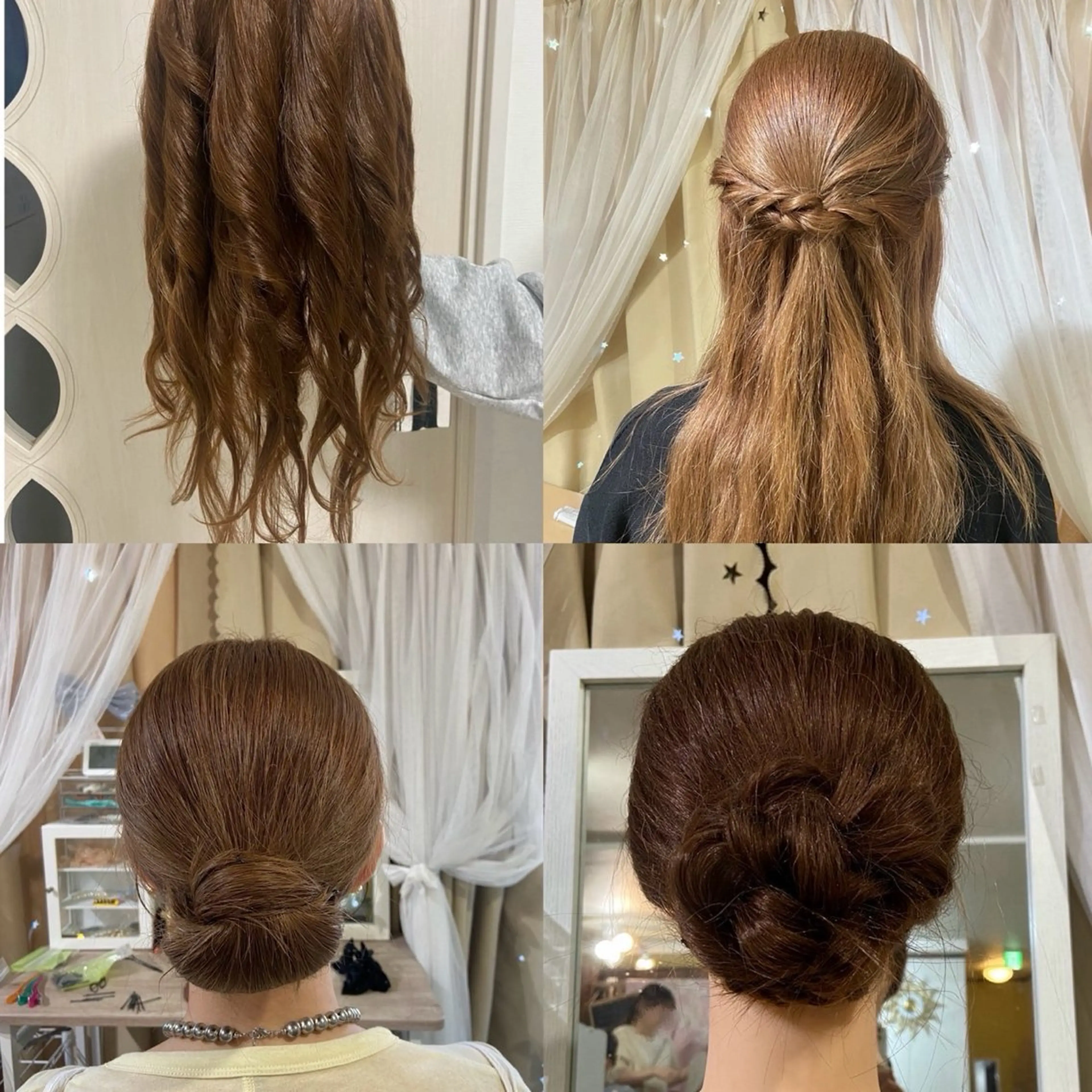 【受付前】¥500ワンコインヘアセット✨(こちらの指定する髪型からお選びください)の写真
