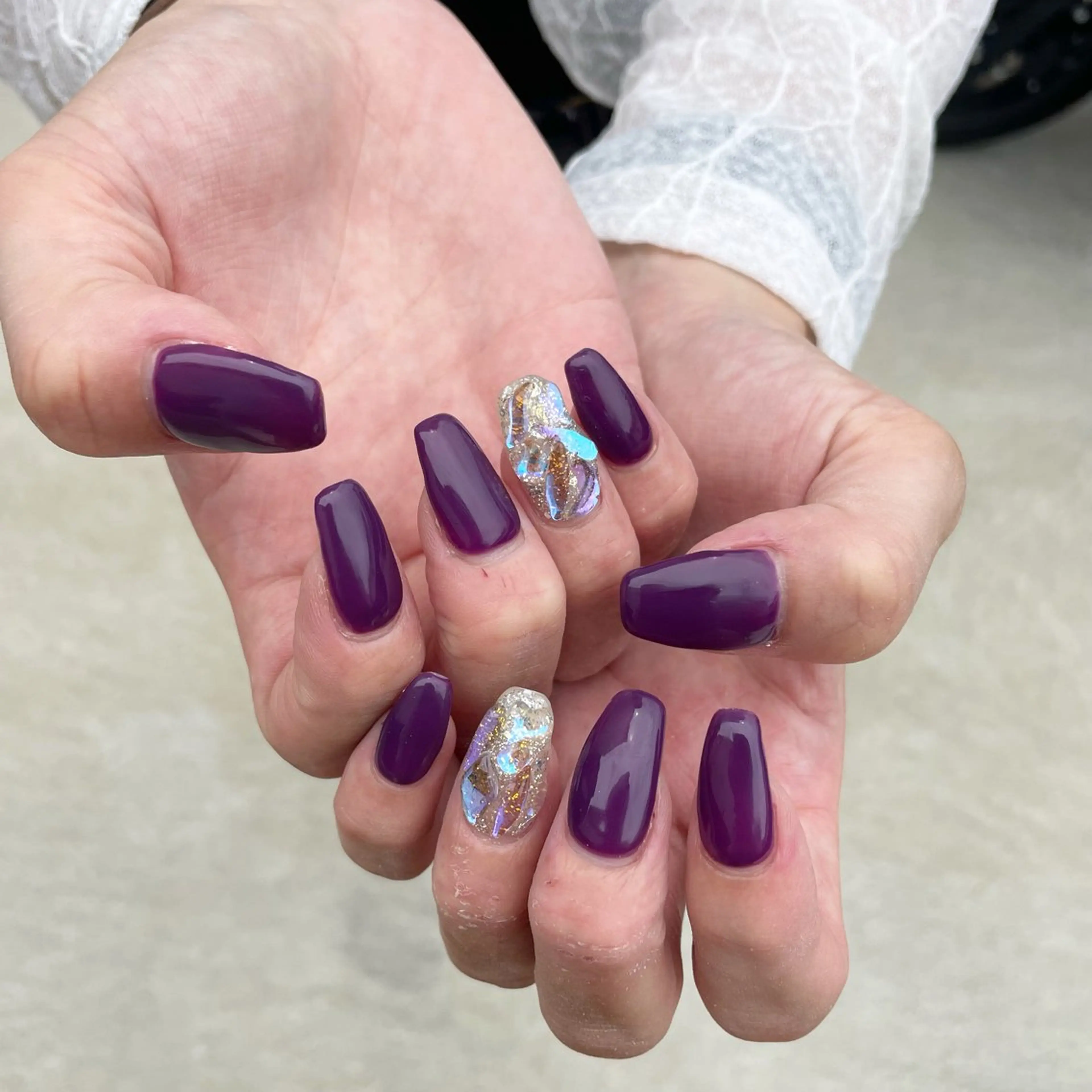 ネイル ハンドネイル Sea  nail by emaのネイルデザイン