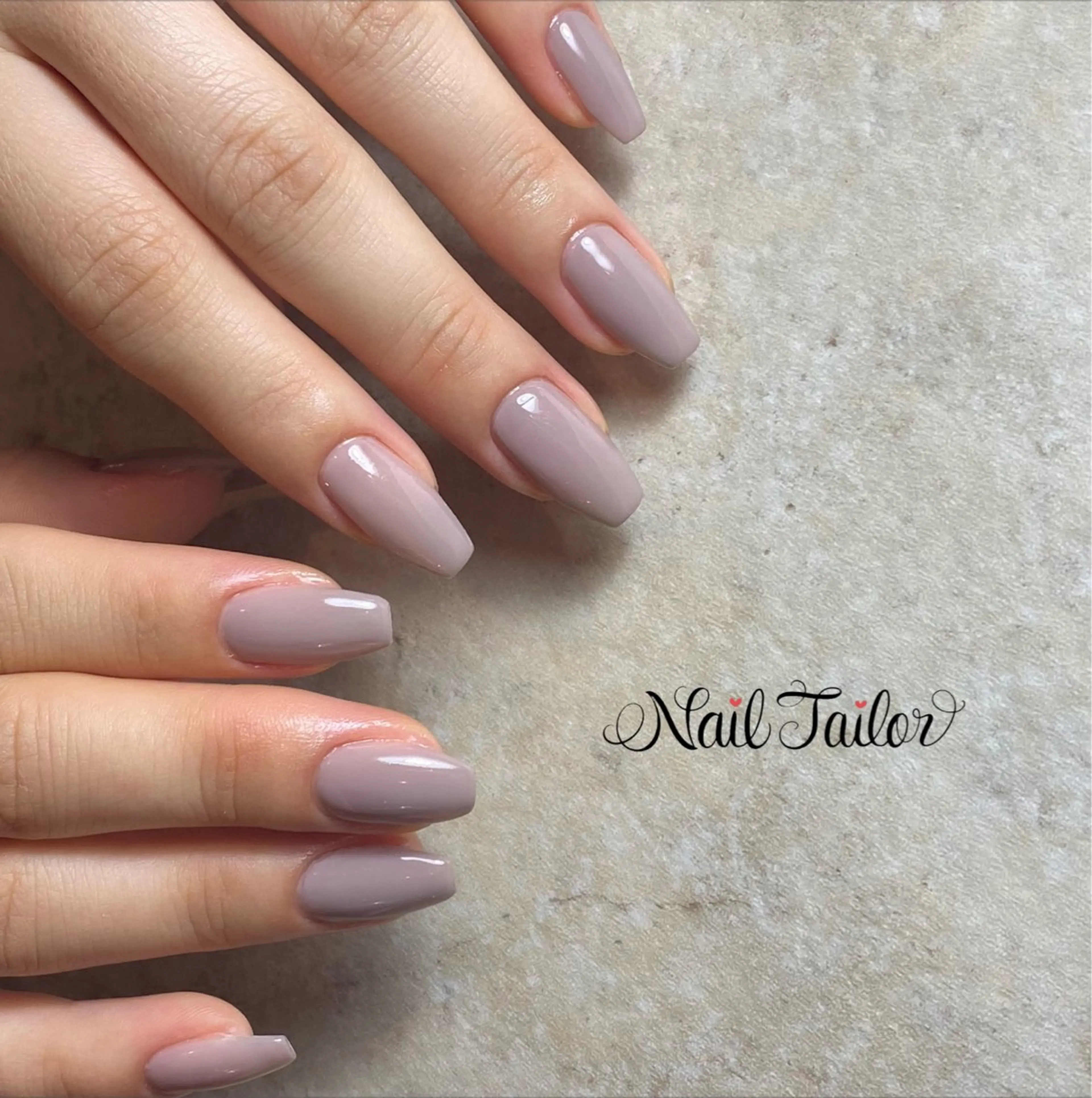 ネイル 長さ出し ロングネイル オフィスネイル ワンカラーネイル ピンク ハンドネイル NailTailor ネイルテイラーのネイルデザイン