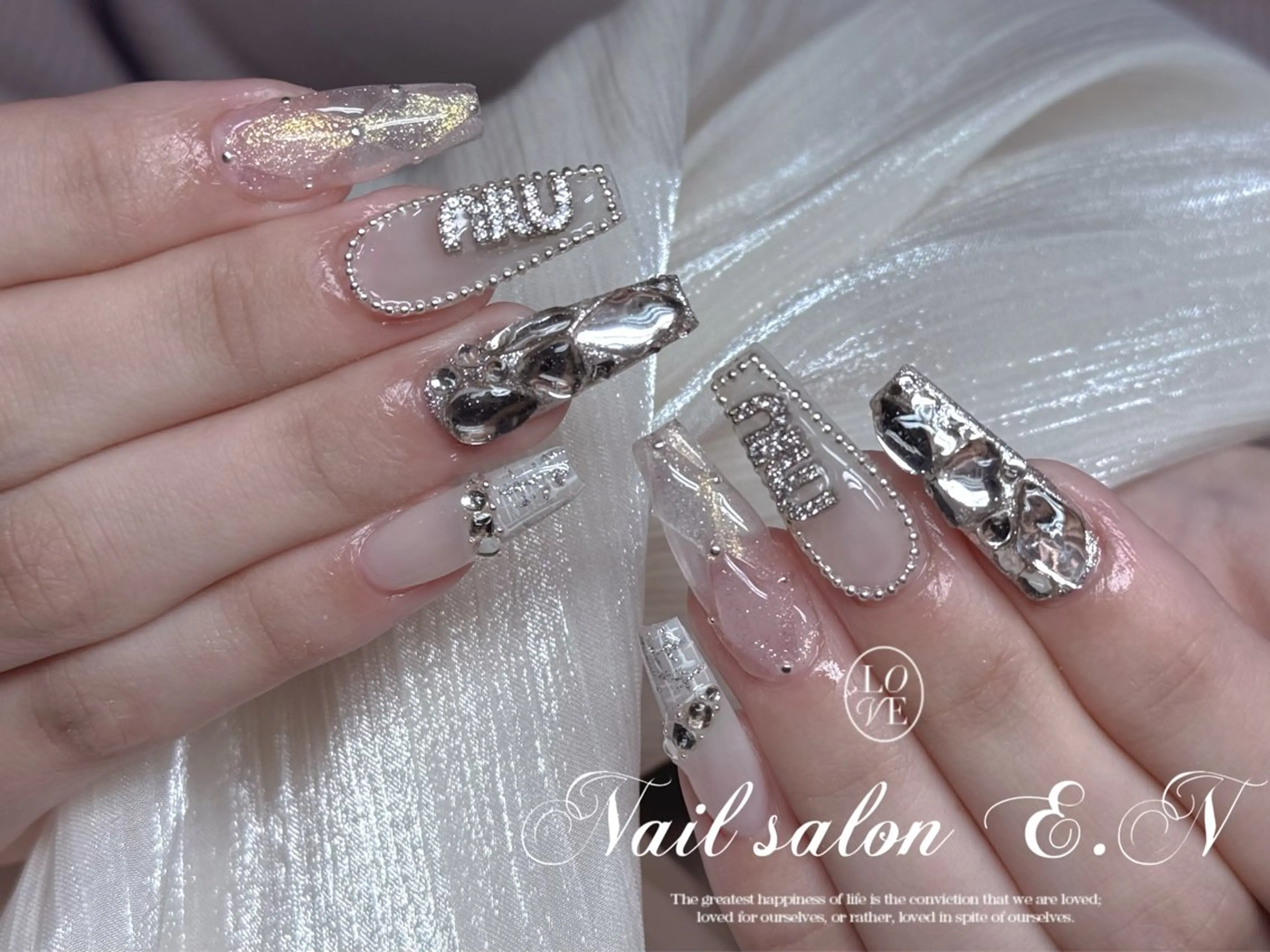 ネイル E.N🦋 長さ出し/持ち込みのネイルデザイン