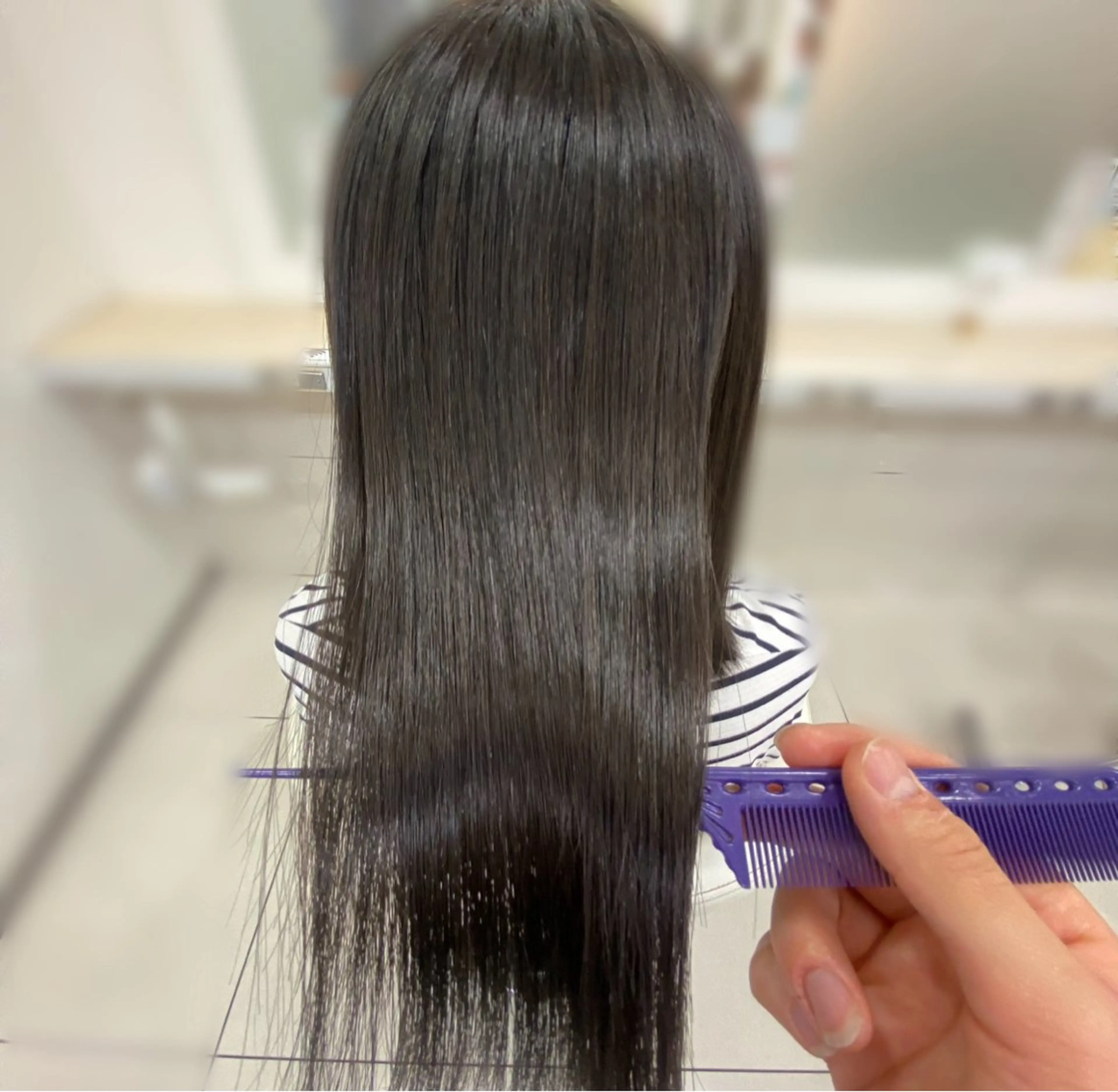 【根元の縮毛矯正+髪質改善トリートメント🫧】※全体の縮毛矯正+¥3,300 ※17:00までの写真