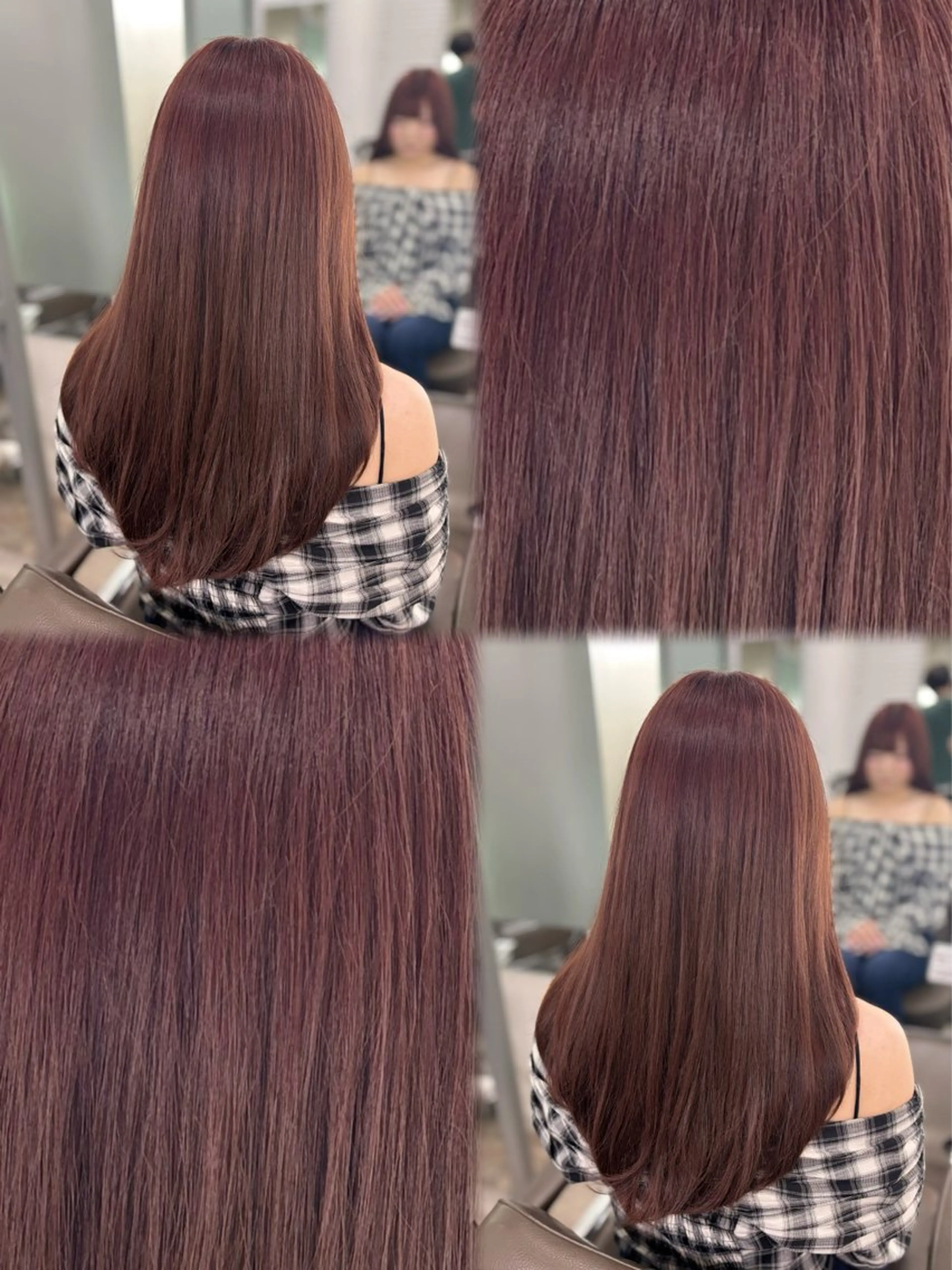 ロング カラー ブリーチ ブラウンカラー ダブルカラー ブリーチなしカラー ハイレイヤー 🩷🎀モデル募集 きらら🎀🩷のヘアスタイル