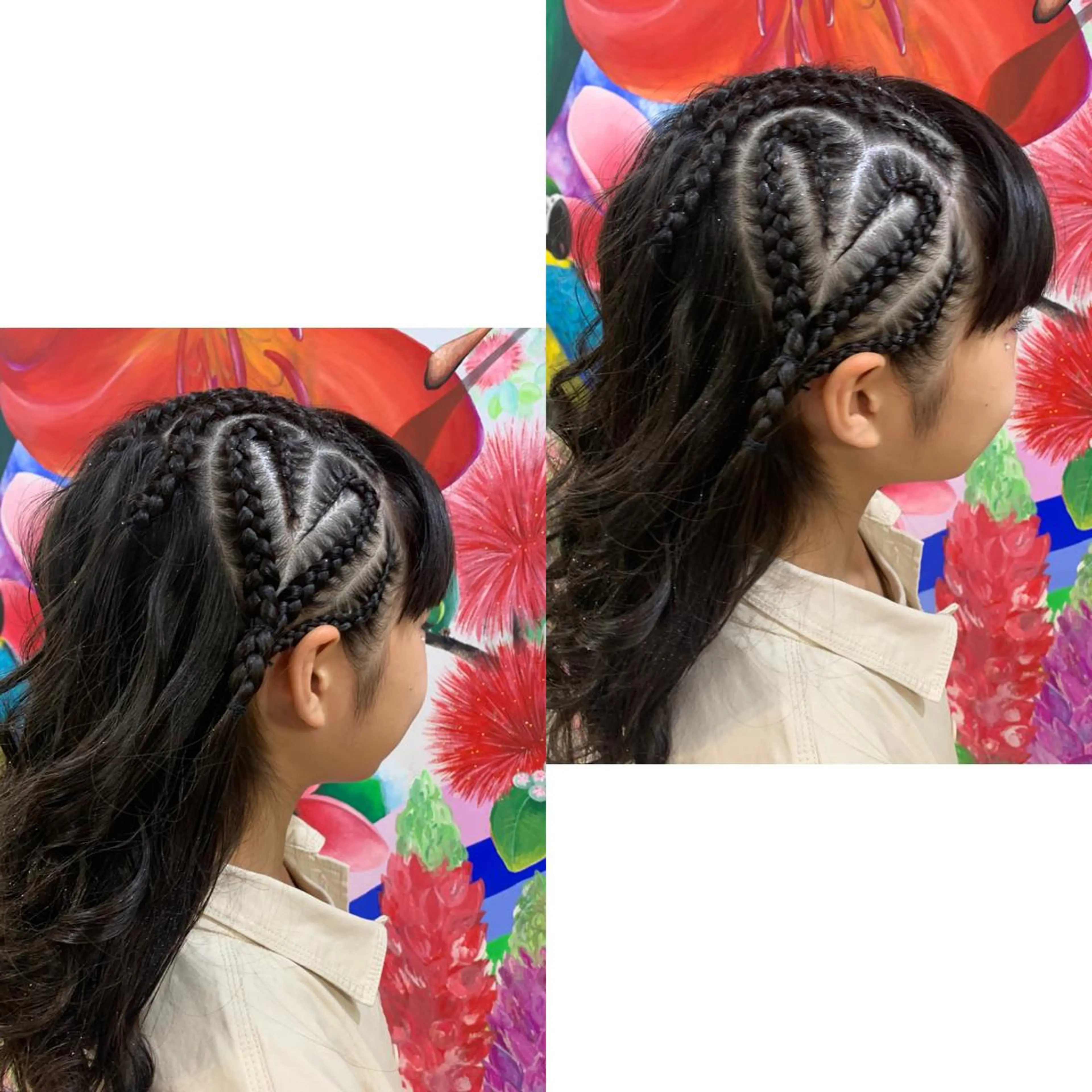 ヘアアレンジ キッズ MEI/ブレイズ/ コーンロウ/茅ヶ崎のヘアスタイル