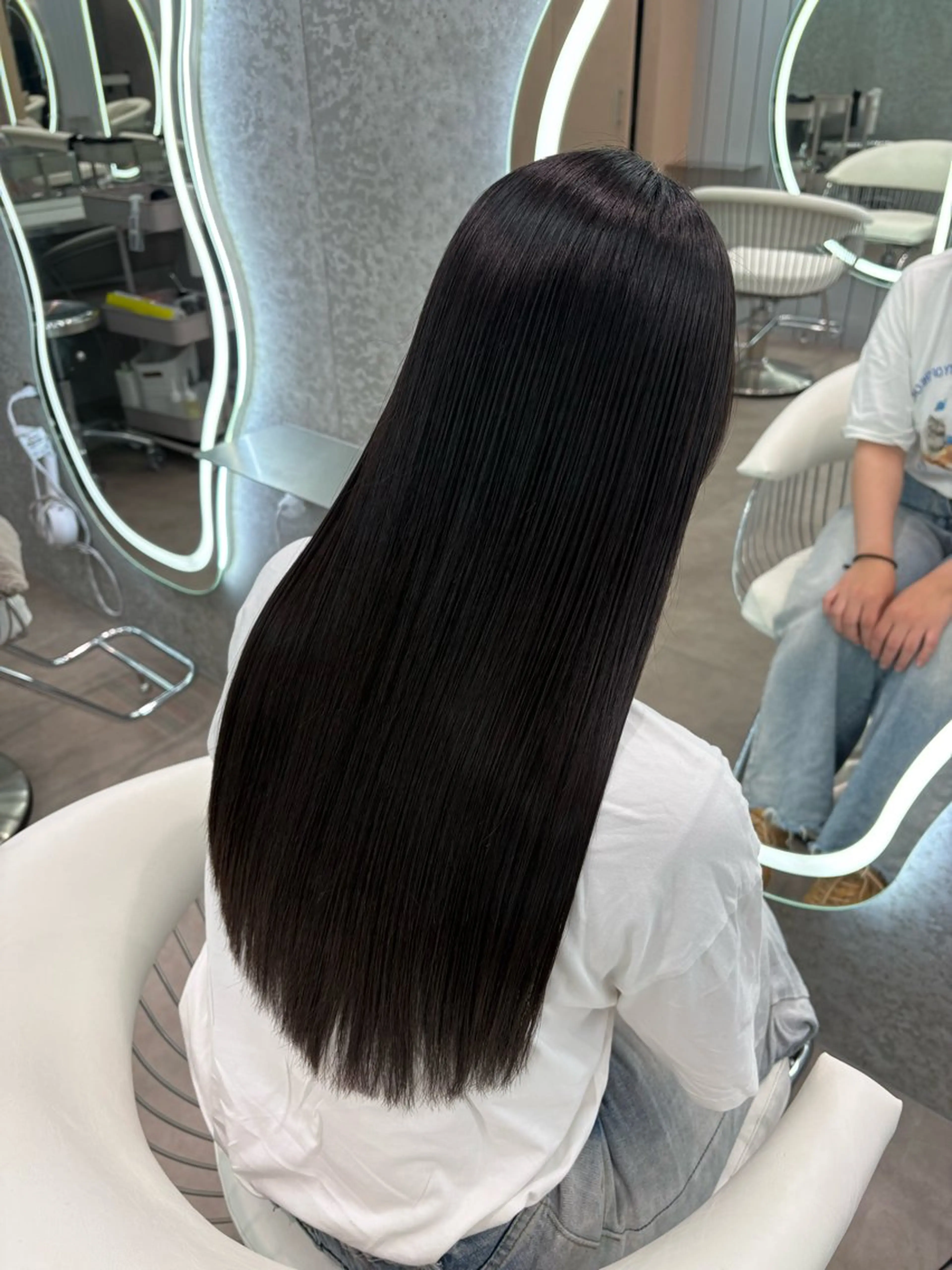 ロング ヘアアレンジ 縮毛矯正 カット 縮毛矯正 トリートメント ヘアセット 大宮‎縮毛矯正🩵 レイヤー　佐藤和のヘアスタイル
