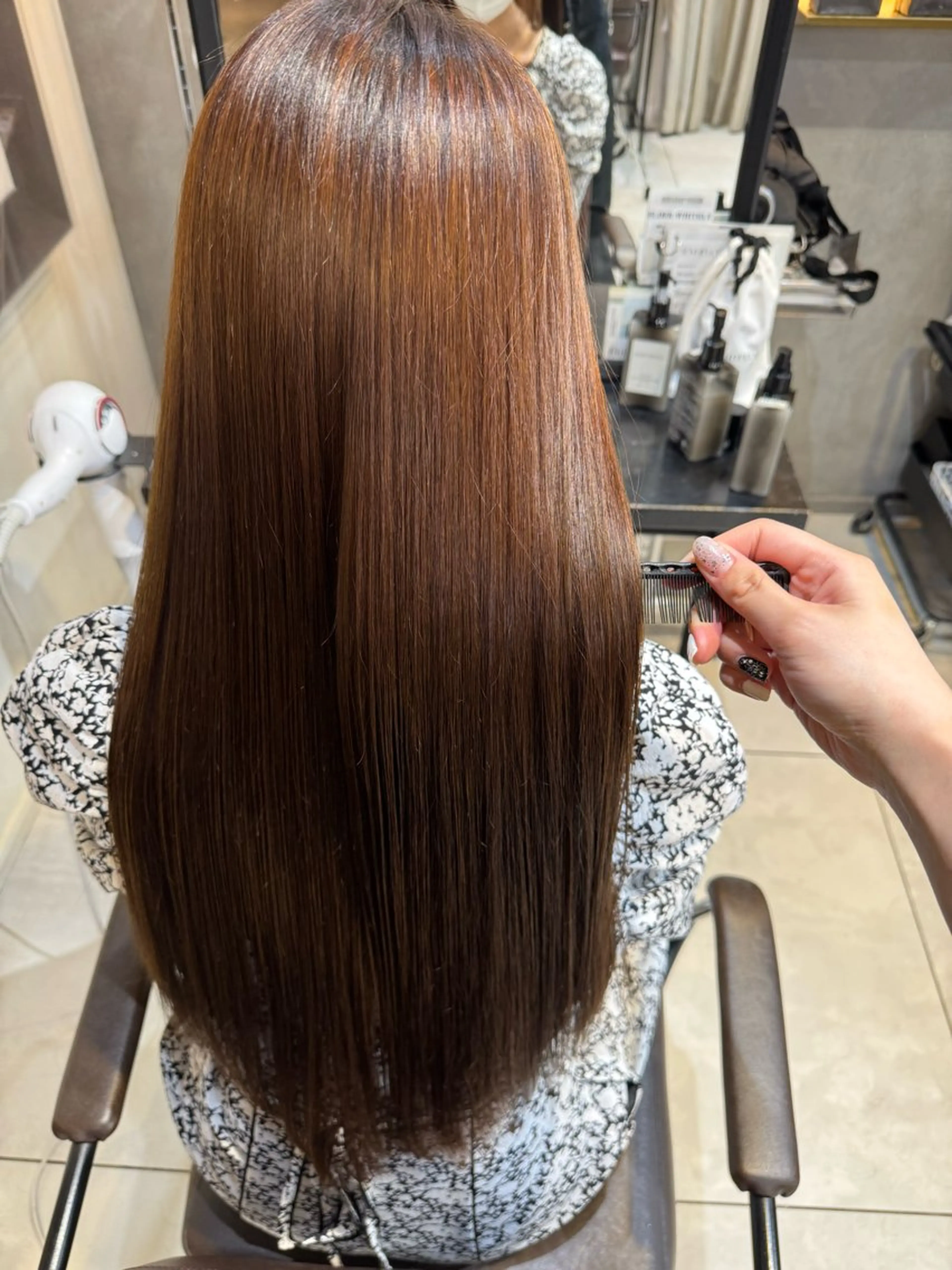 ロング rioカットカラー ♡韓国レイヤーのヘアスタイル