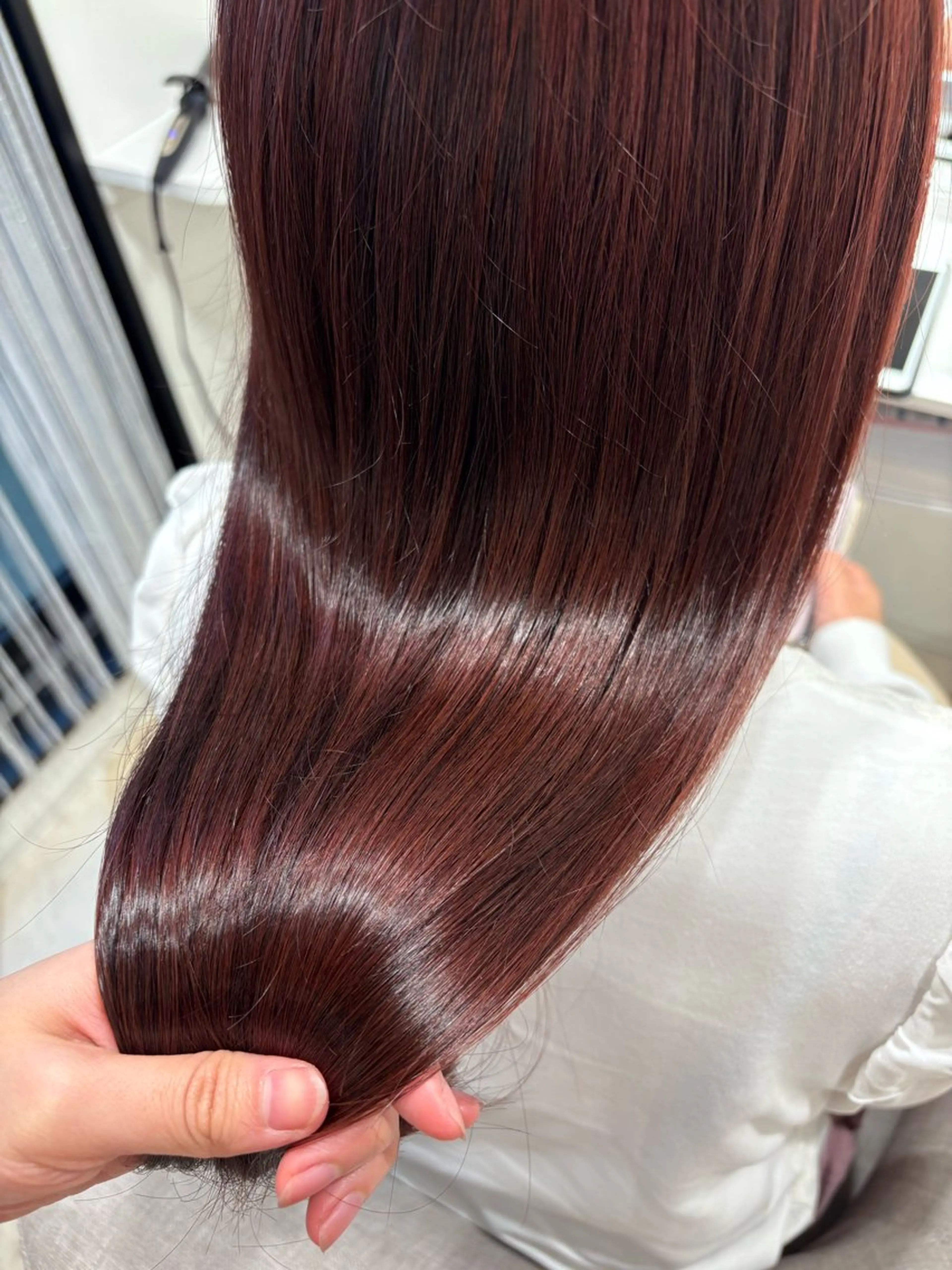 ロング カット ヘアカラー トリートメント 外ハネボブ♡ YUIのヘアスタイル