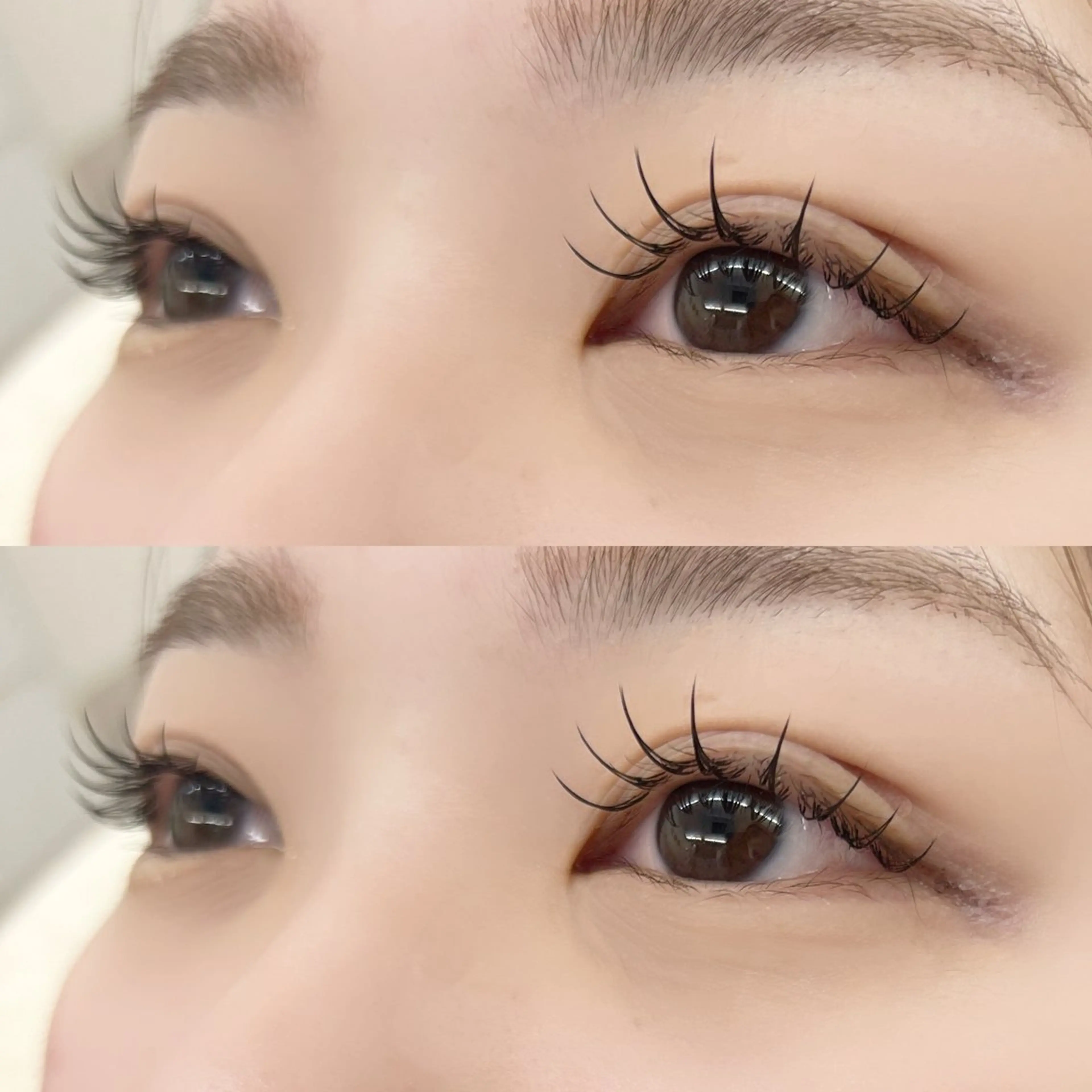 マツエク・マツパ 束感まつ毛 フラットラッシュ 韓国風マツエク ナチュラル まつげパーマ マツエク CLUTCH🫧 ayanoのマツエク・マツパデザイン