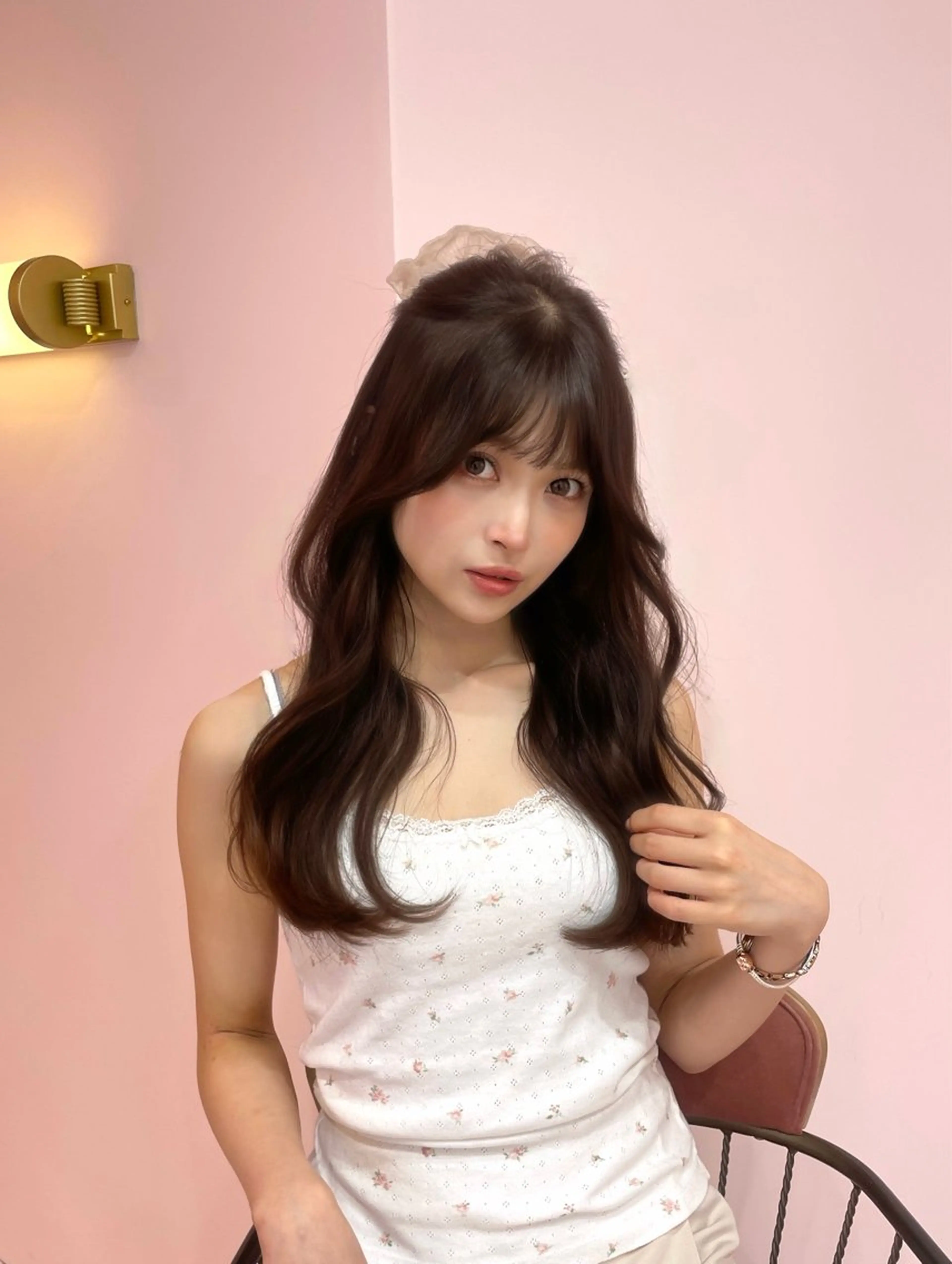 セミロング トリートメント ヘッドスパ 渋谷/韓国ヘア/ 顔まわり♡Ayakaのヘアスタイル