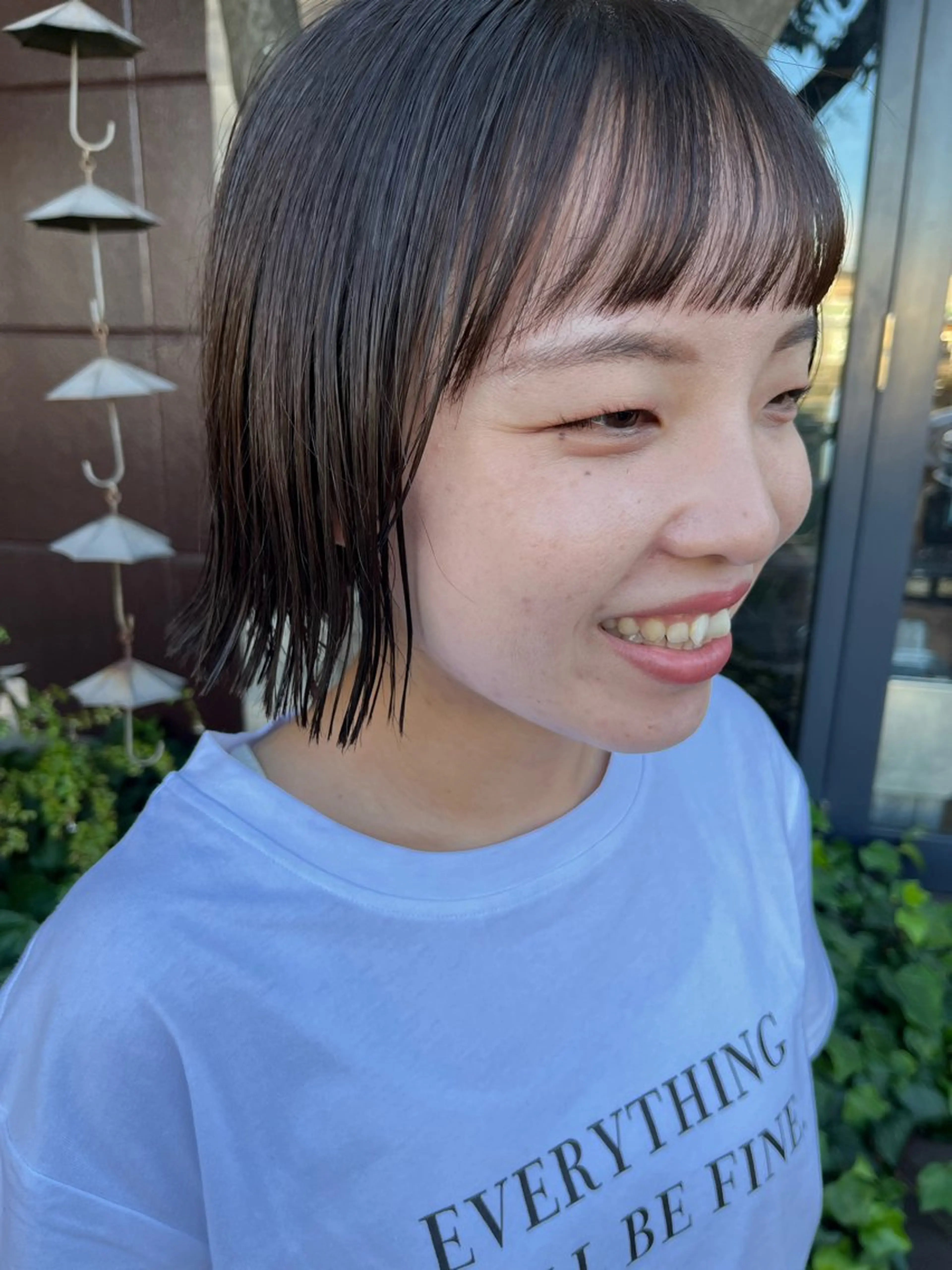 ショート カラー 🩶韓国艶髪🇰🇷 下本夕綺のヘアスタイル