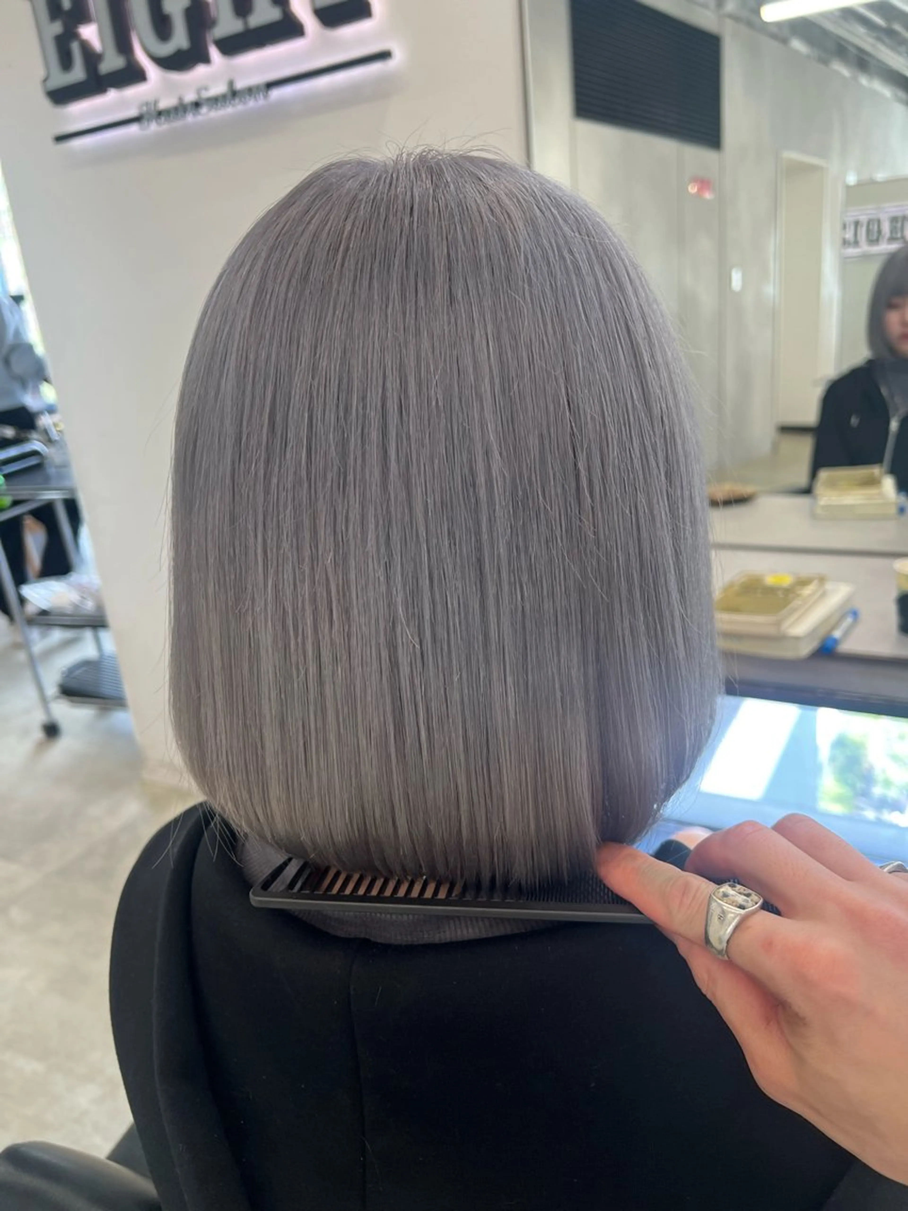 ミディアム ヘアカラー トリートメント 渋谷ハイトーン/ デザインカラー阿部のヘアスタイル