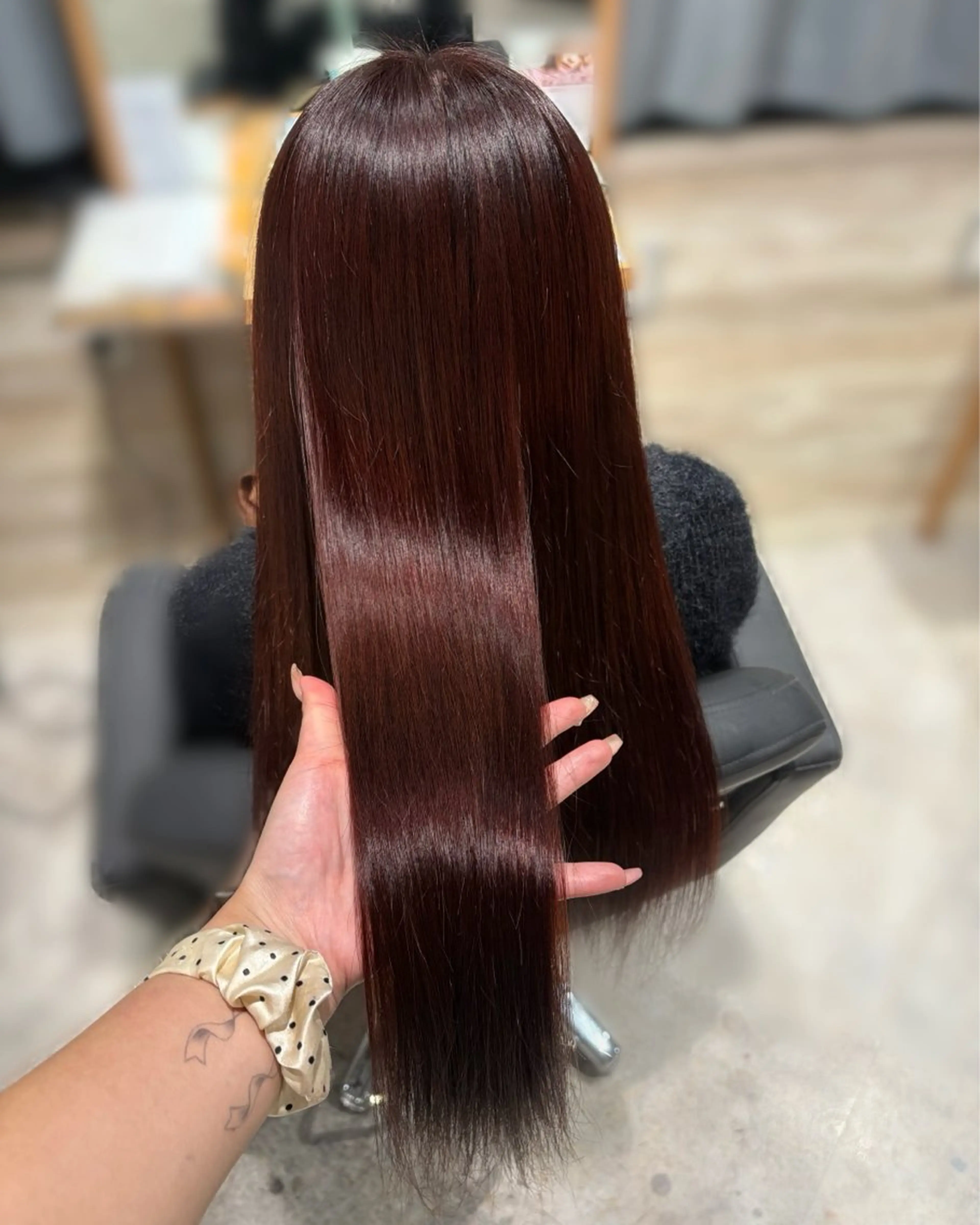 ロング ヘアカラー 永田 幸枝のヘアスタイル