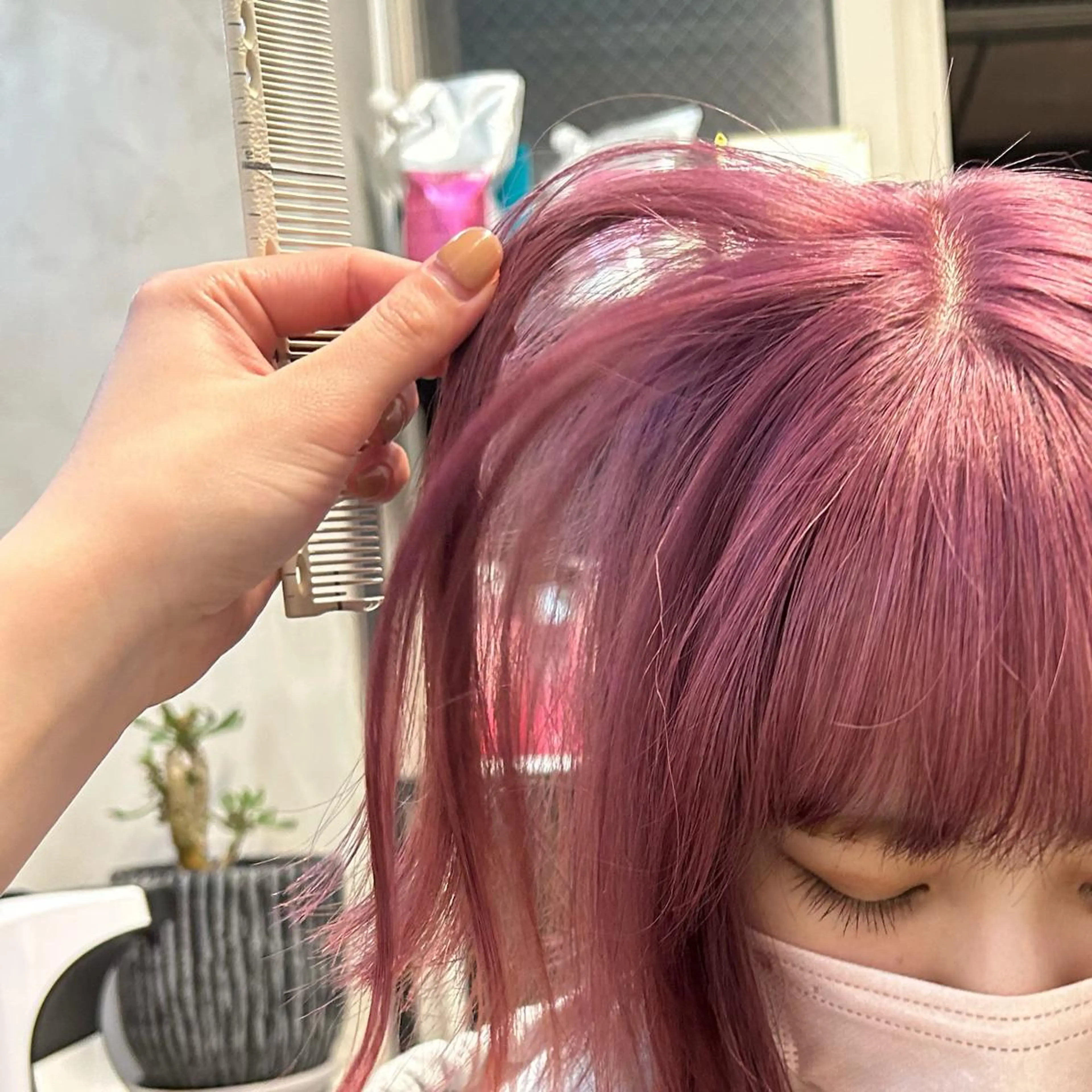 ショート カラー ピンクカラー じゅわっと暖色カラー 🍊Moemiのヘアスタイル