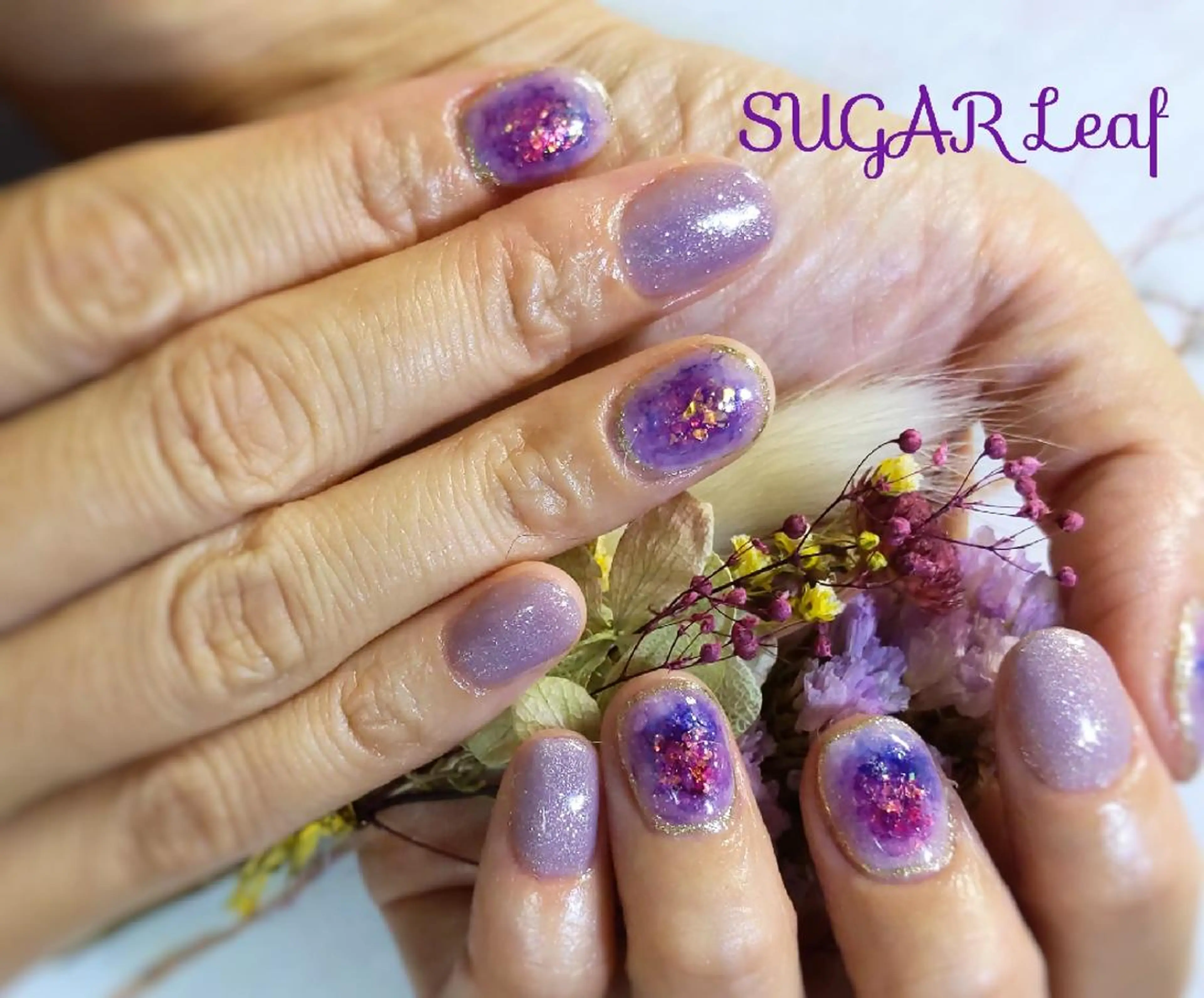 ネイル アートネイル ハンドネイル SUGAR Leafのネイルデザイン