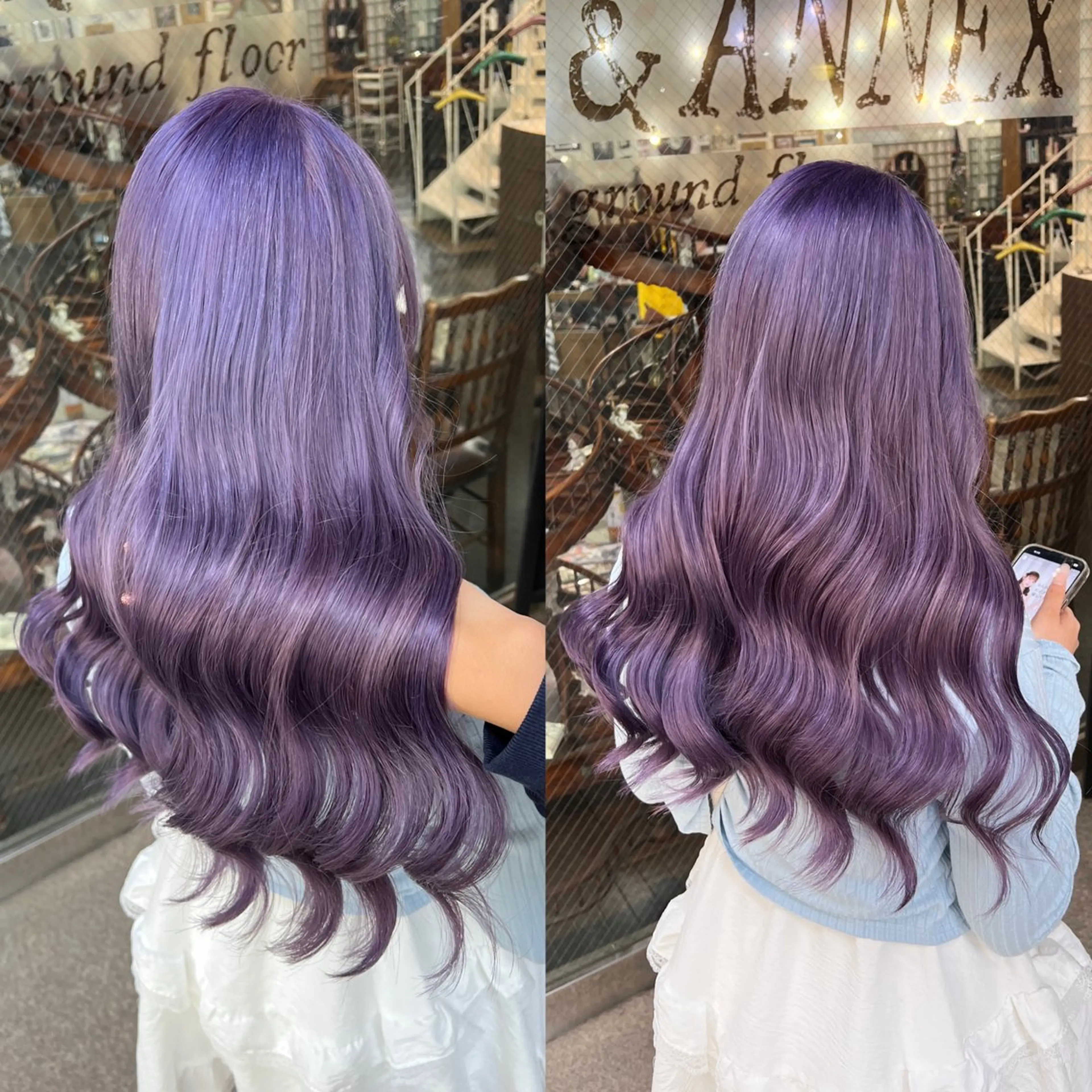 ロング カラー ヘアカラー トリートメント ハイライト/レイヤー /ハイトーン/AOIのヘアスタイル