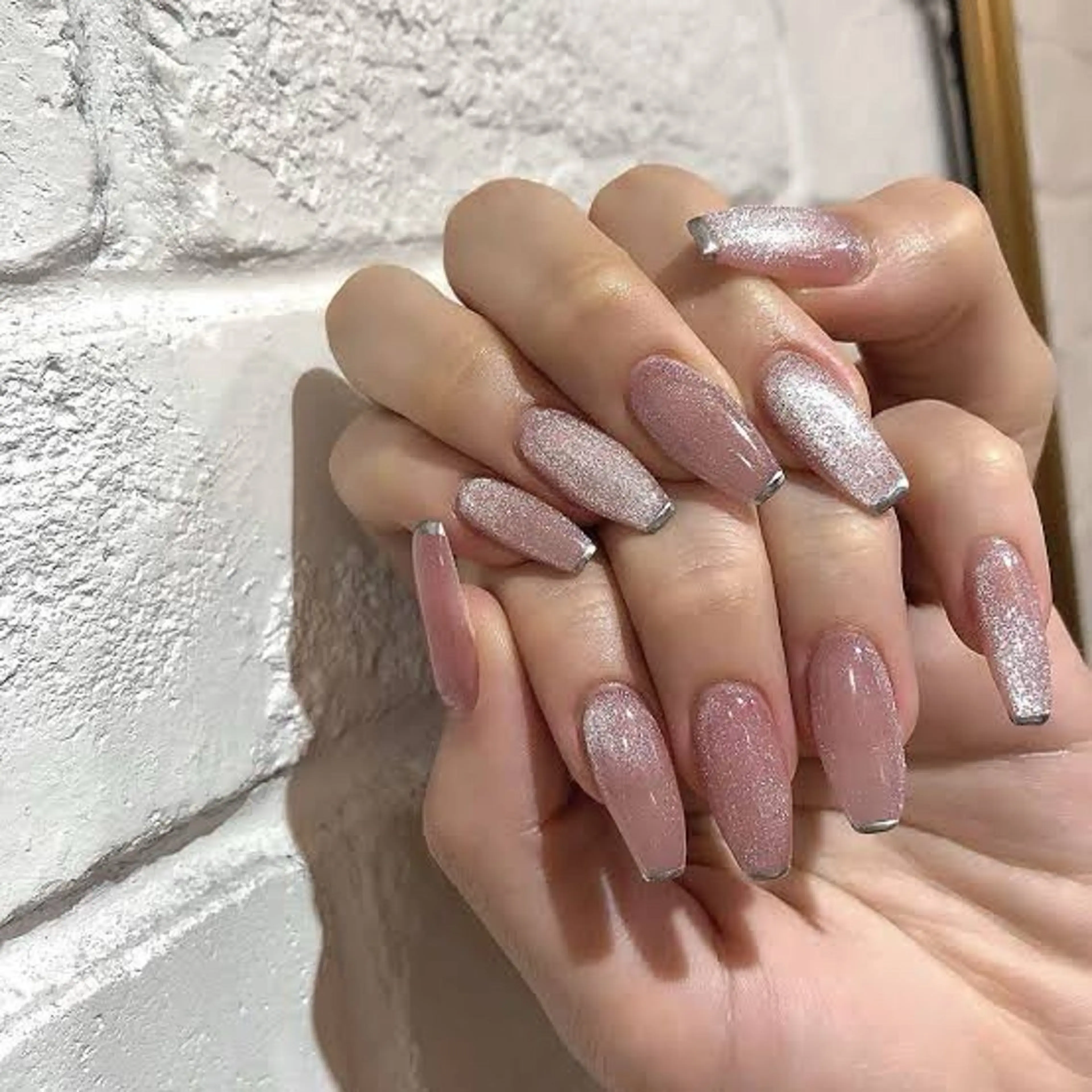 ネイル フラッシュネイル マグネットネイル ワンカラーネイル シンプルネイル Montrésor 名古屋ネイルサロンのネイルデザイン