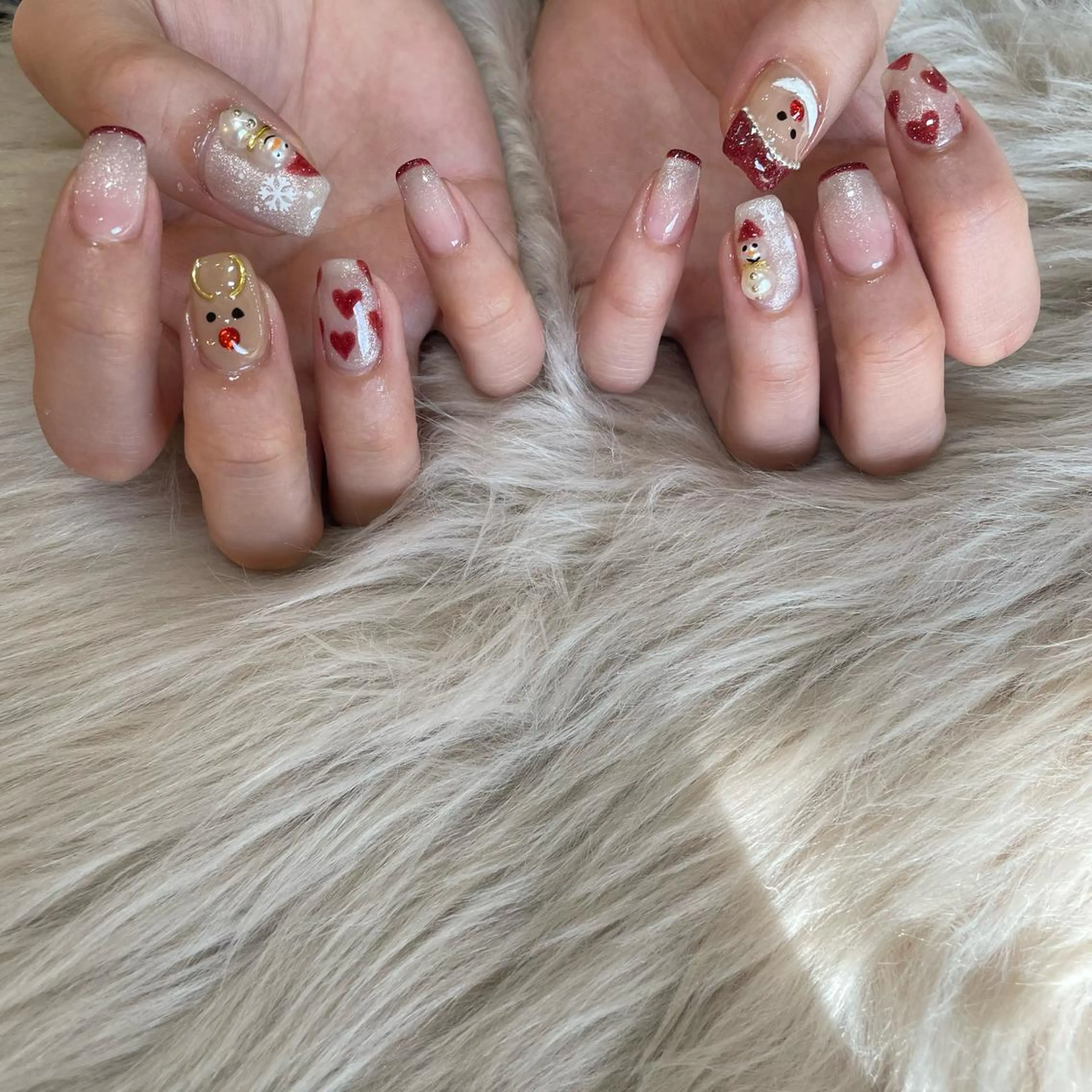 ネイル 冬ネイル クリスマス Nail Salon Gummi.のネイルデザイン