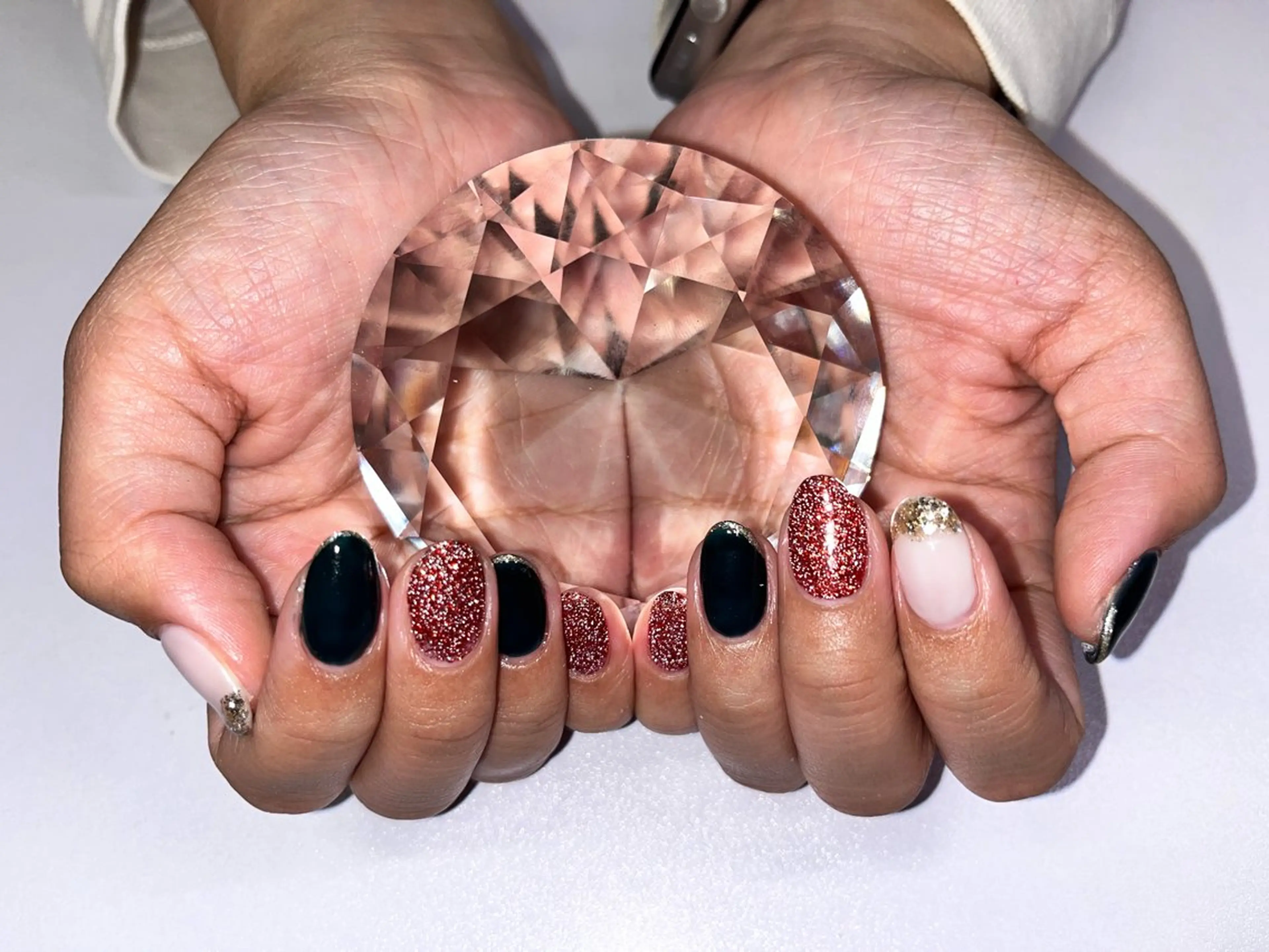 ネイル マグネットネイル ニュアンスネイル ワンカラーネイル シンプルネイル 夏ネイル プライベートサロン N's Nailのネイルデザイン