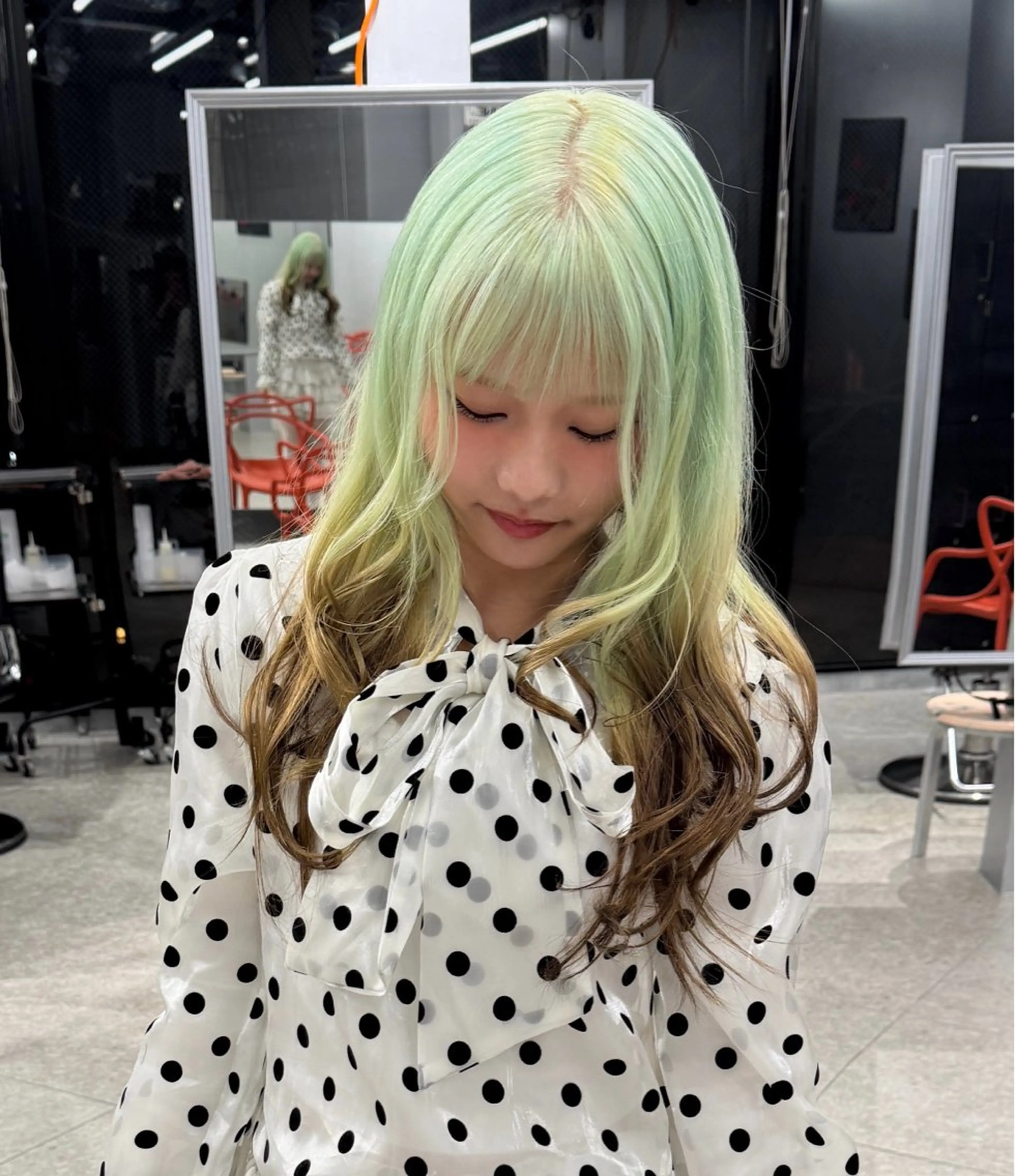 ロング カラー PELE/ミルクティ ー/NATSUKIのヘアスタイル