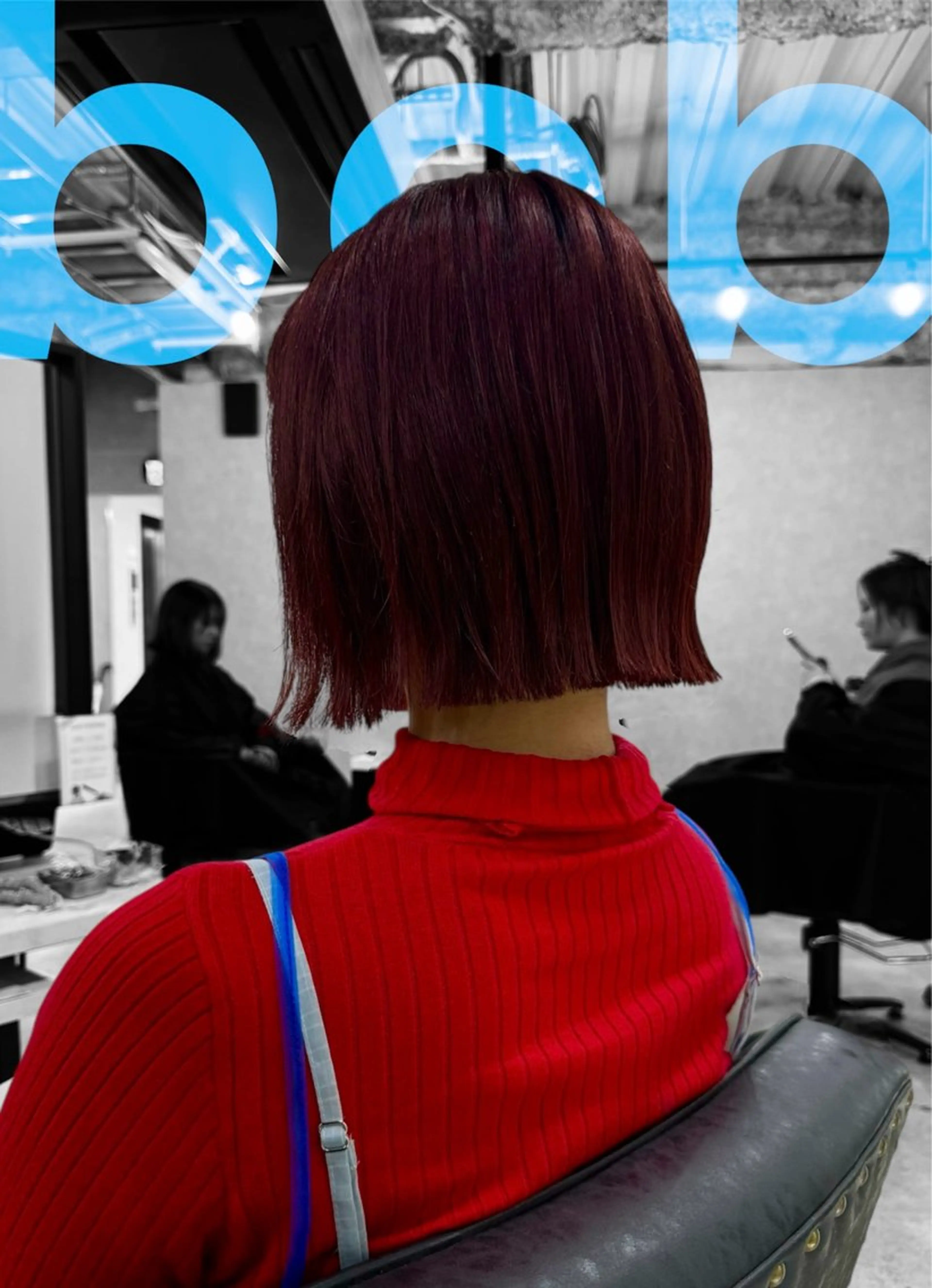 ショート 切りっぱなしボブ ボブ ヘアカラー トリートメント 最高峰ボブ/ 切りっぱなし/田野のヘアスタイル