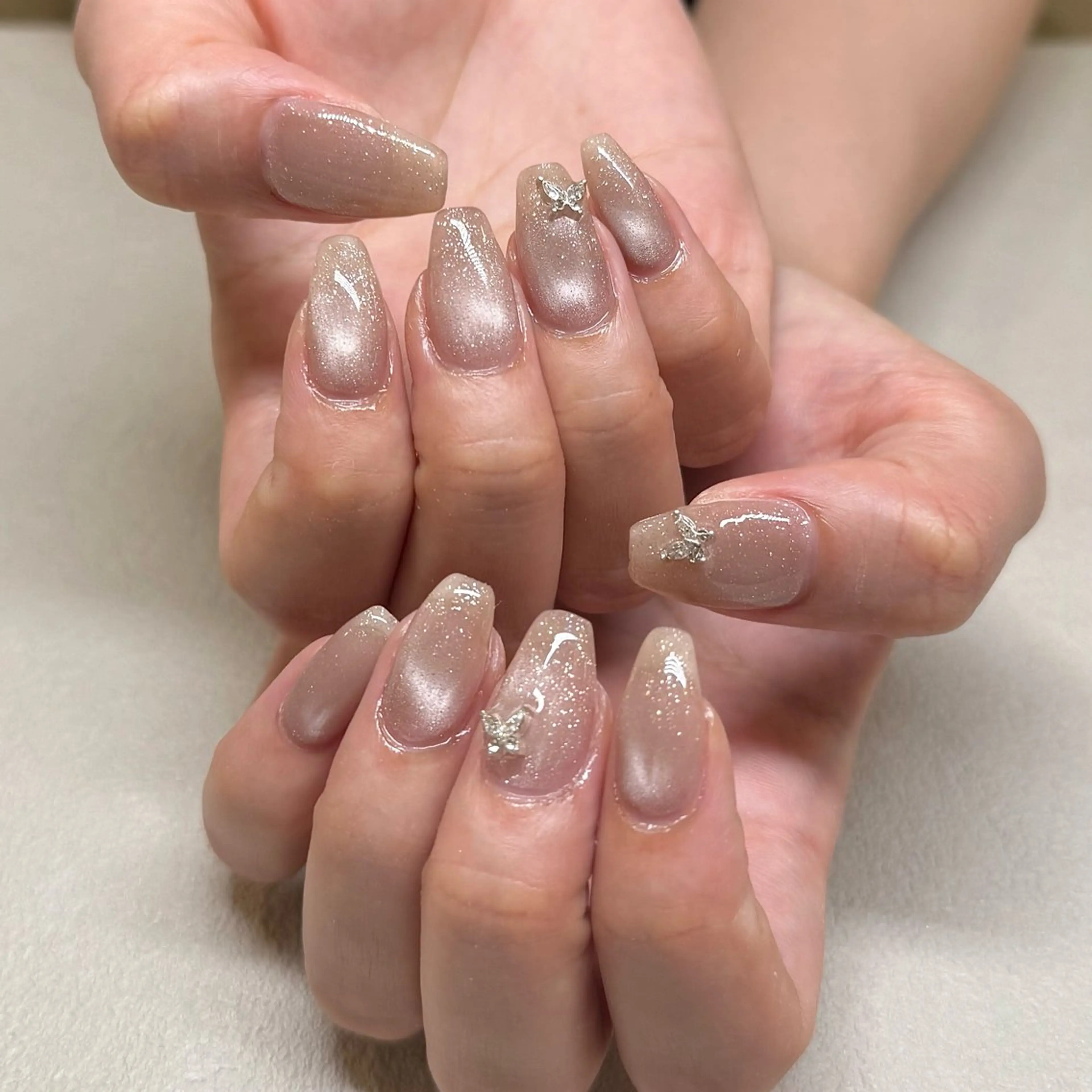 ネイル フラッシュネイル フラッシュマグ マグネットネイル 鶴田୨ৎmaison de NALIのネイルデザイン