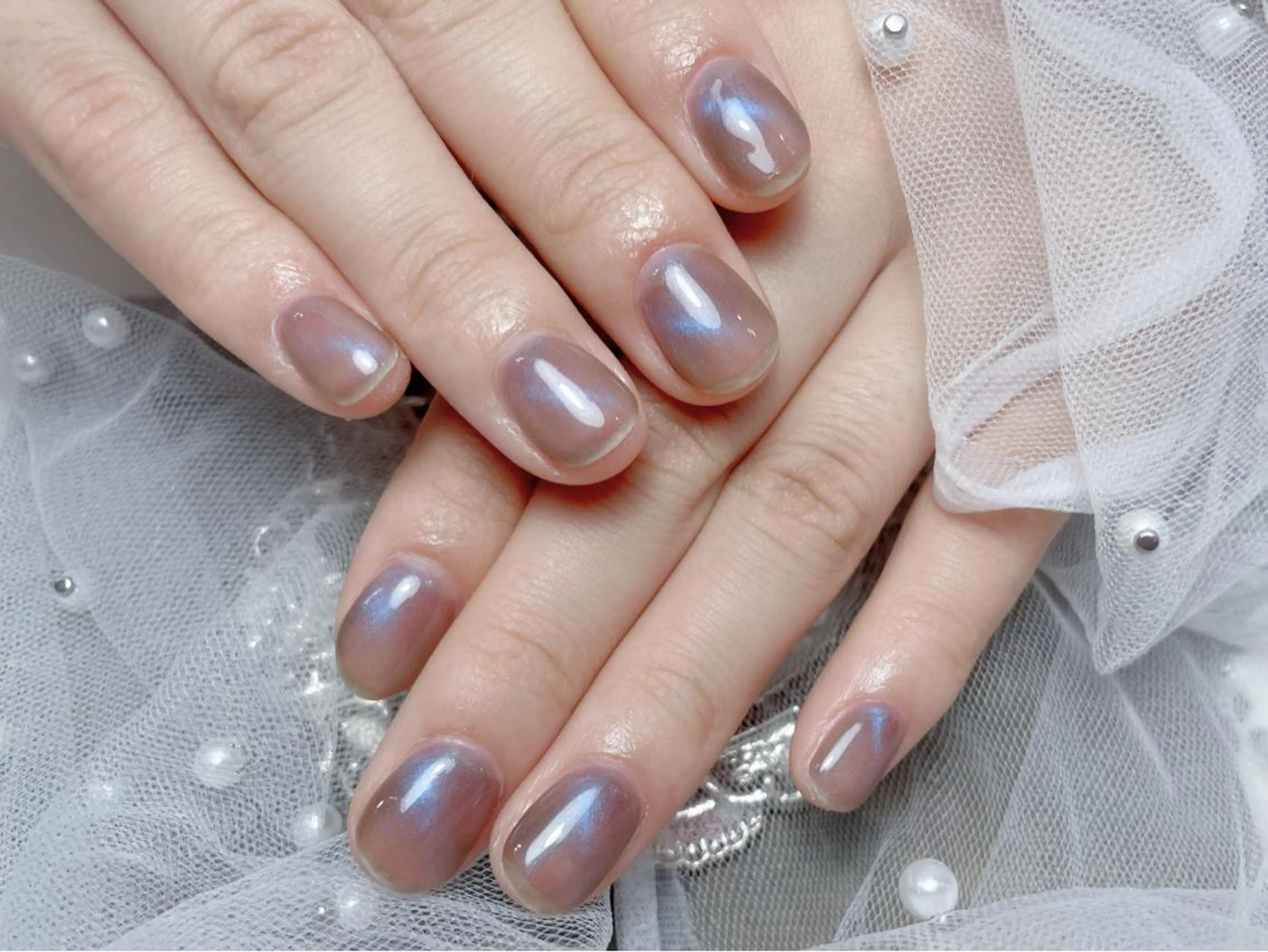 ネイル ハンドネイル マジック ミラーのネイルデザイン