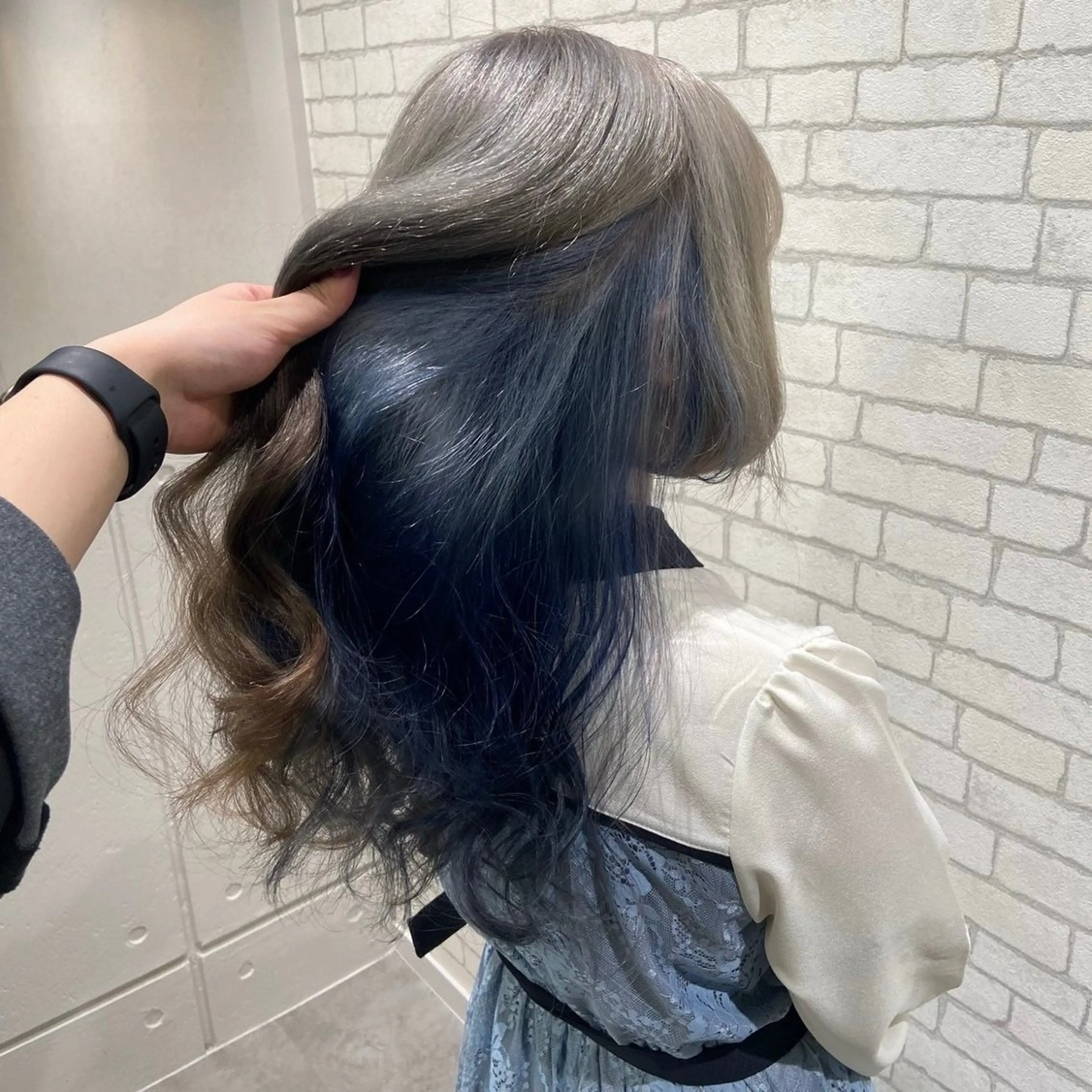 ロング カット ヘアカラー ボブ/レイヤー/ ダブルカラー/みのりのヘアスタイル