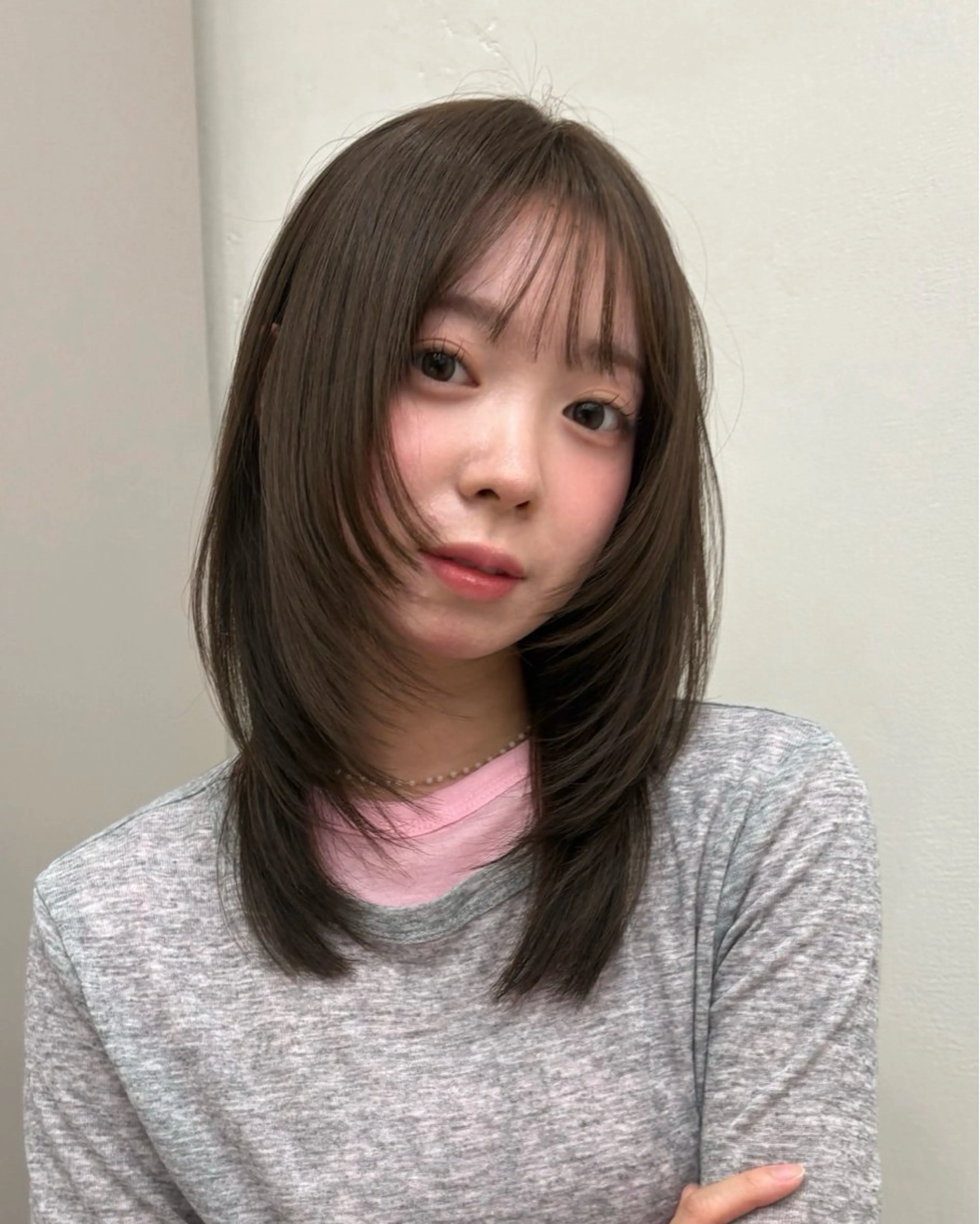 ミディアム カラー カット ヘアカラー トリートメント manami/ ハッシュレイヤーのヘアスタイル